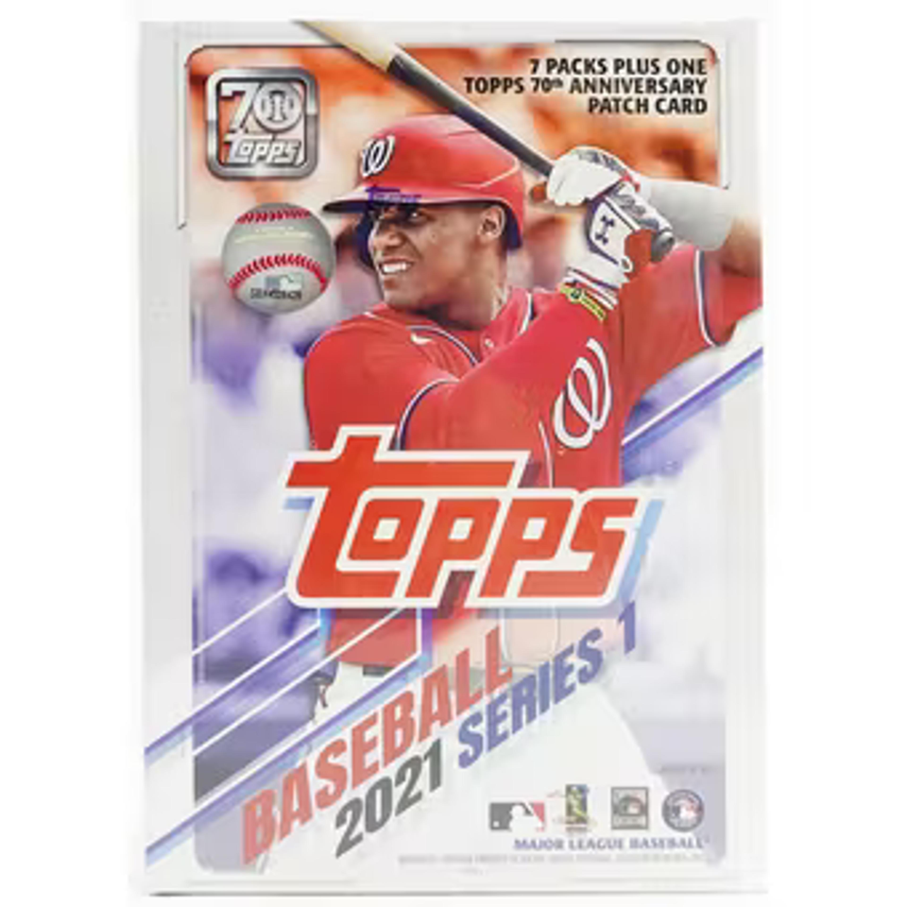 2021 Topps Series 1 Baseball 7-Pack Blaster Box (70th Anniversar