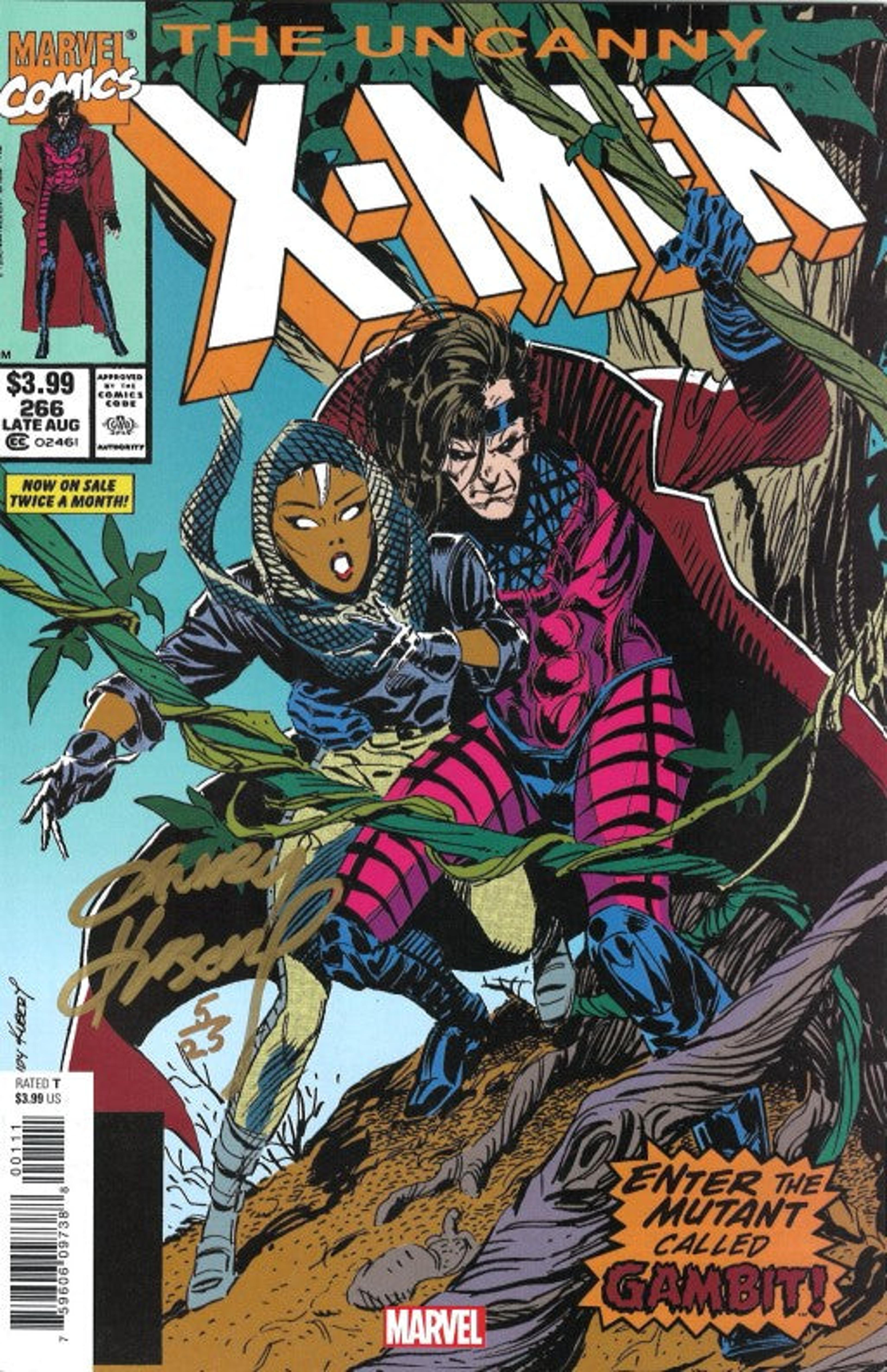 UNCANNY X-MEN #266 FACSIMILE EDITION SIGNED BY ANDY KUBERT