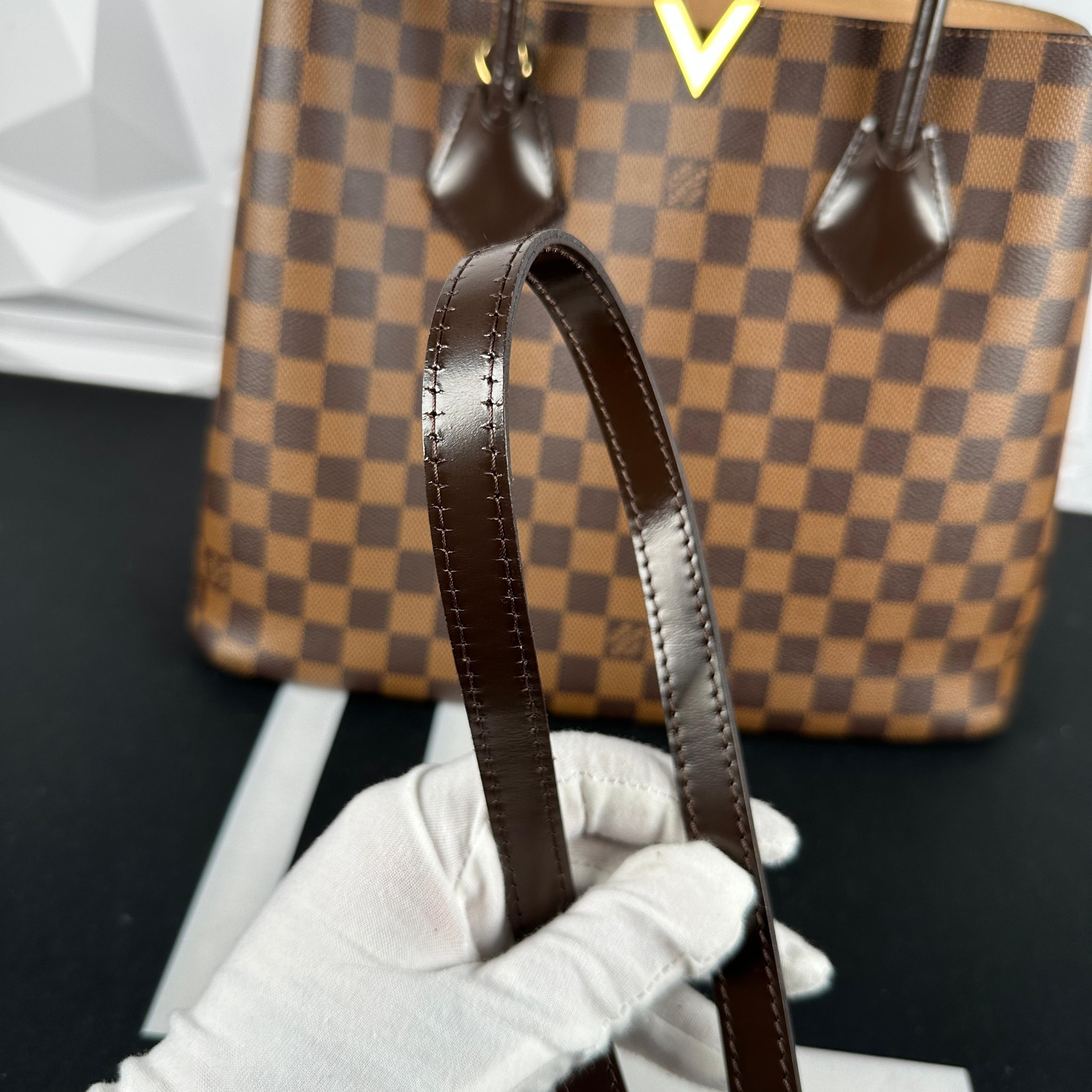 Louis Vuitton Damier Ebene Kensington Handbag (DU2126) – Luxury Leather Guys