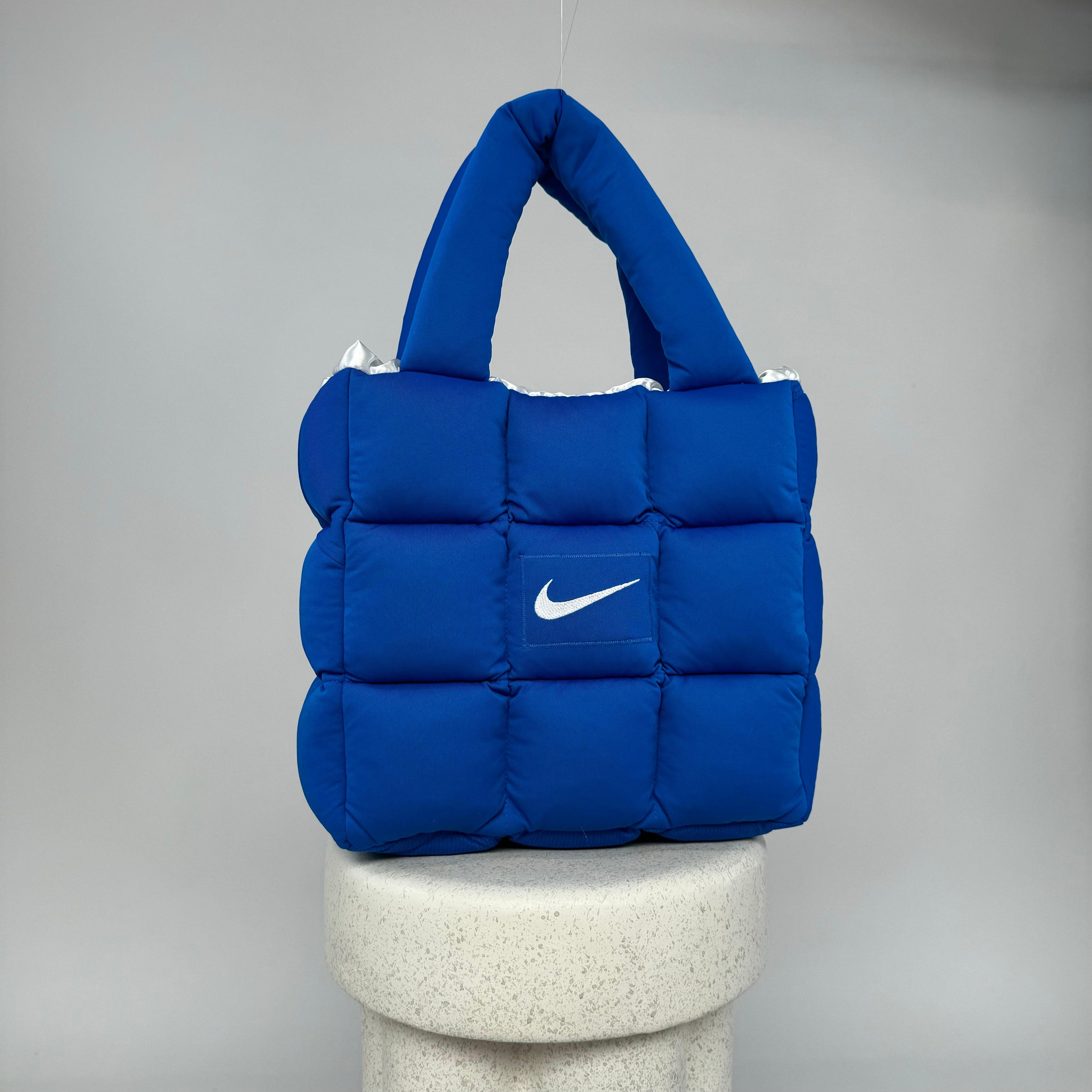 Boss Up Blue Puffer Bag