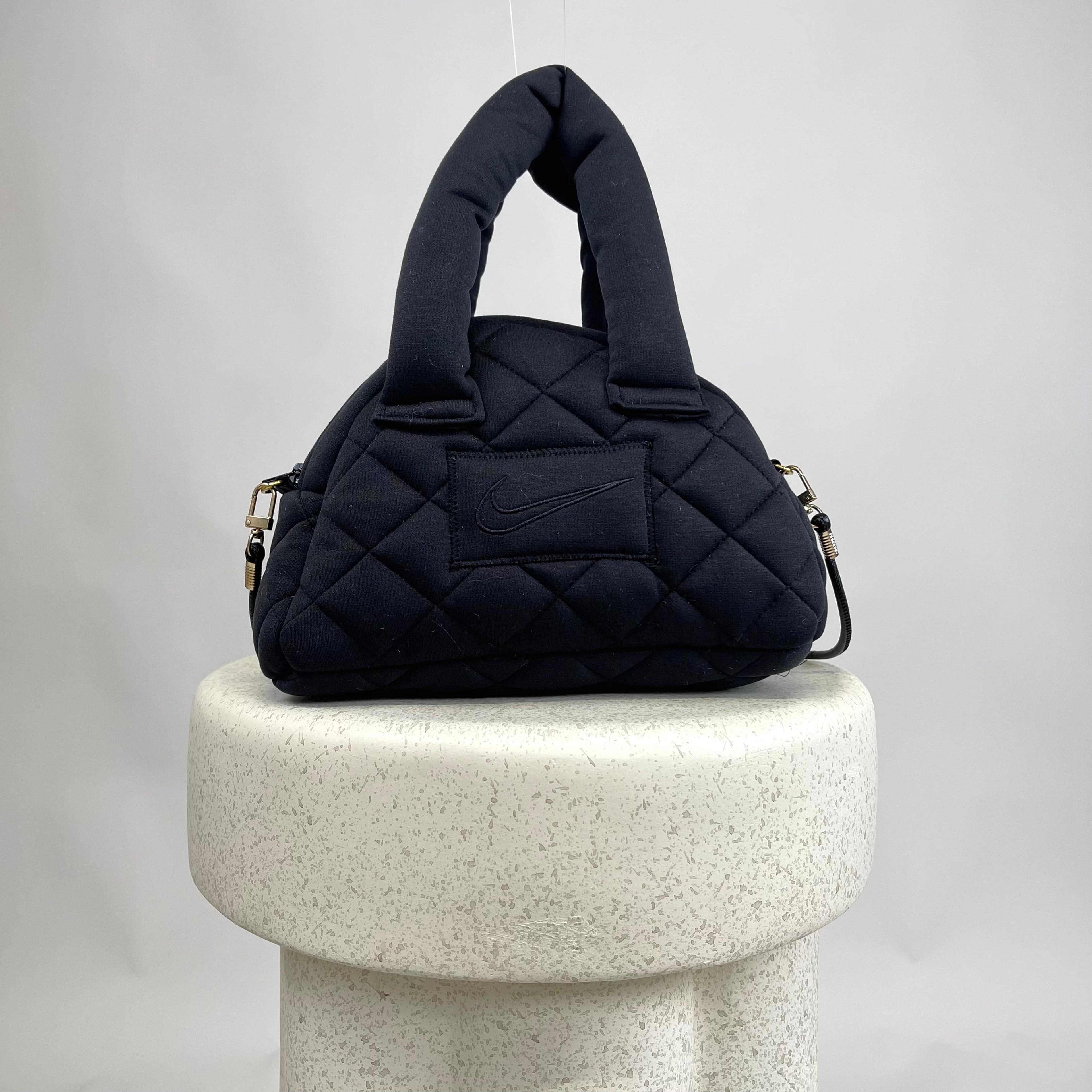 Bowling Bag Quilted Black