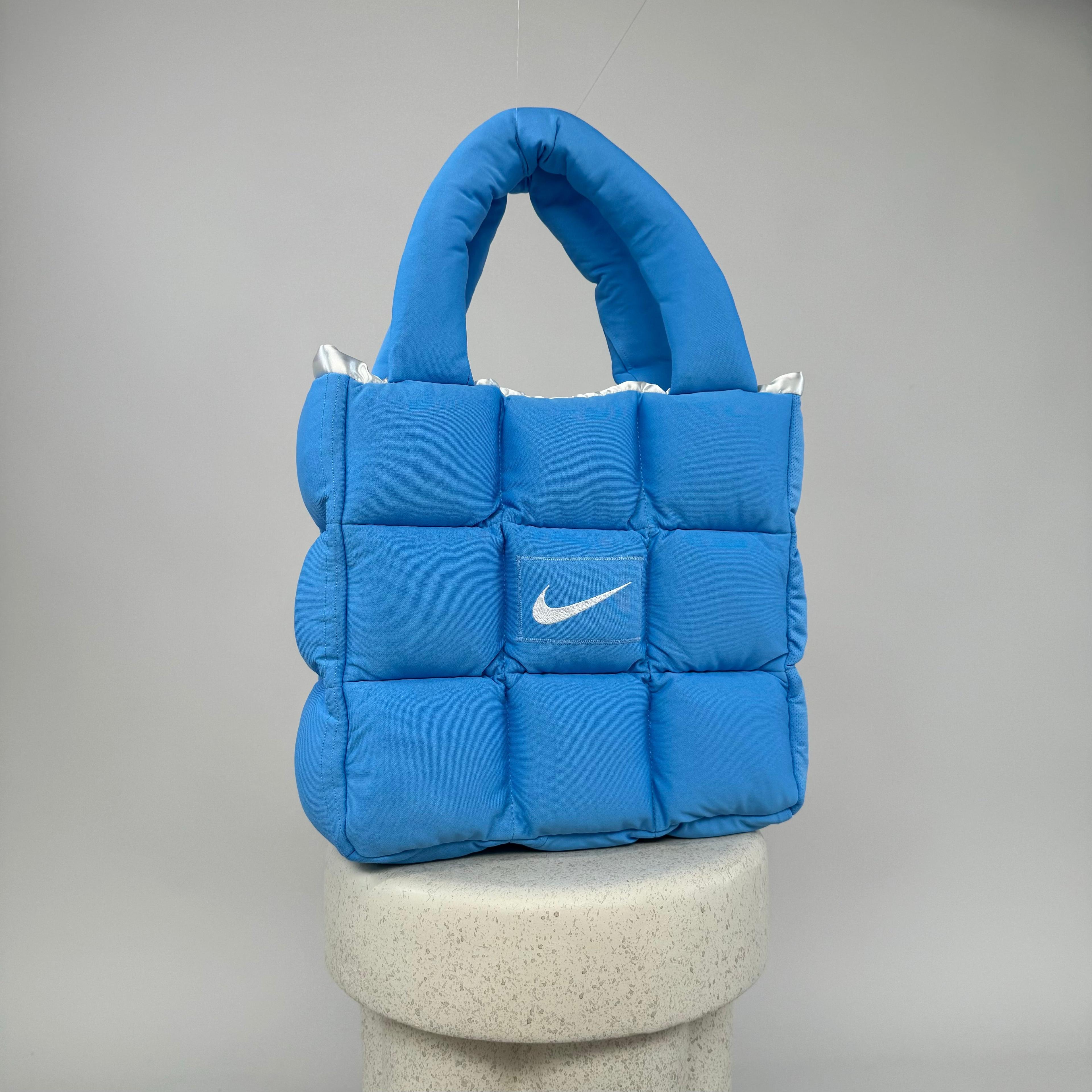 Boss Up Light Blue Puffer Bag