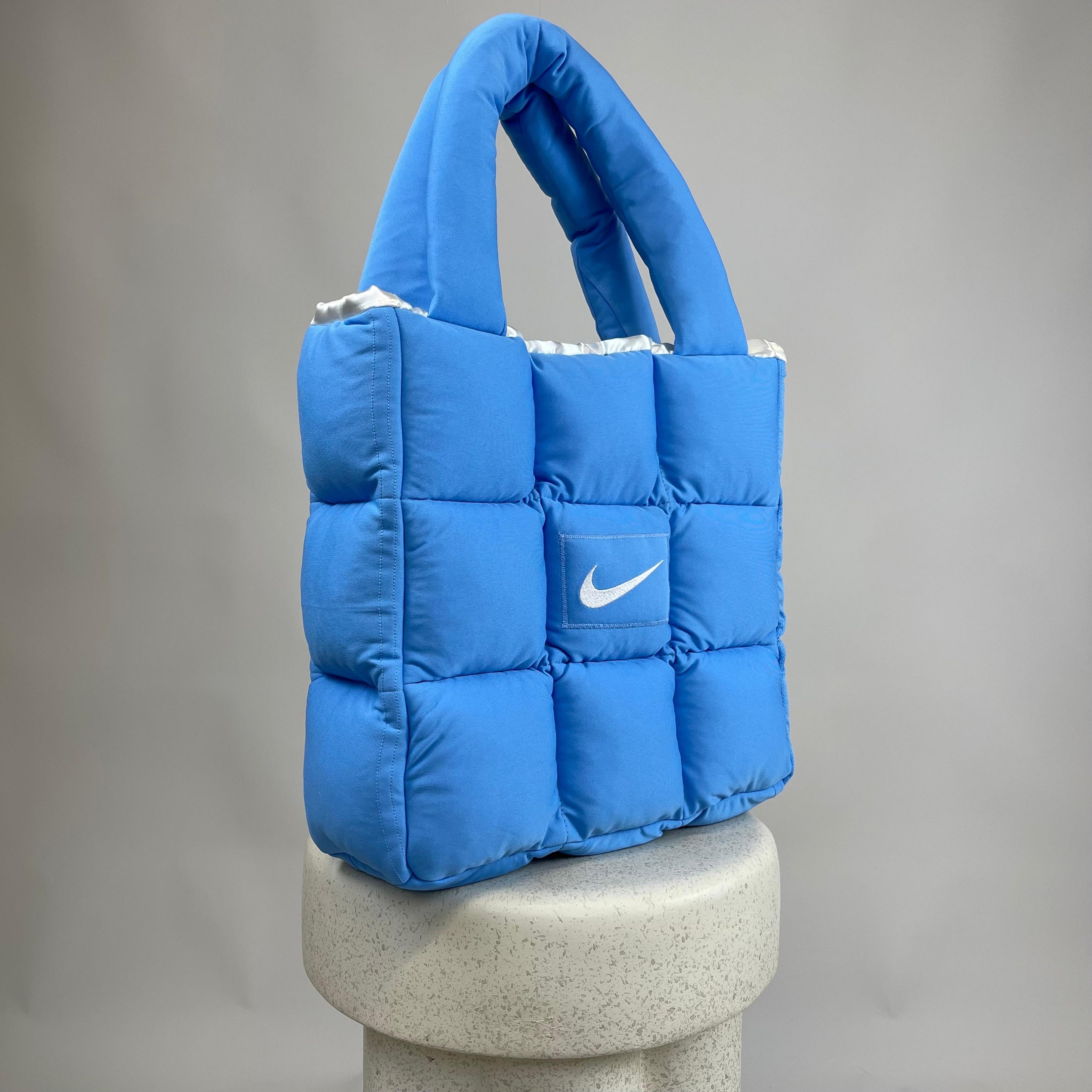 Boss Up Light Blue Puffer Bag