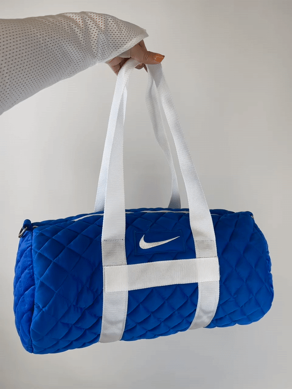 Alternate View 2 of Quilted Duffle Bag Blue