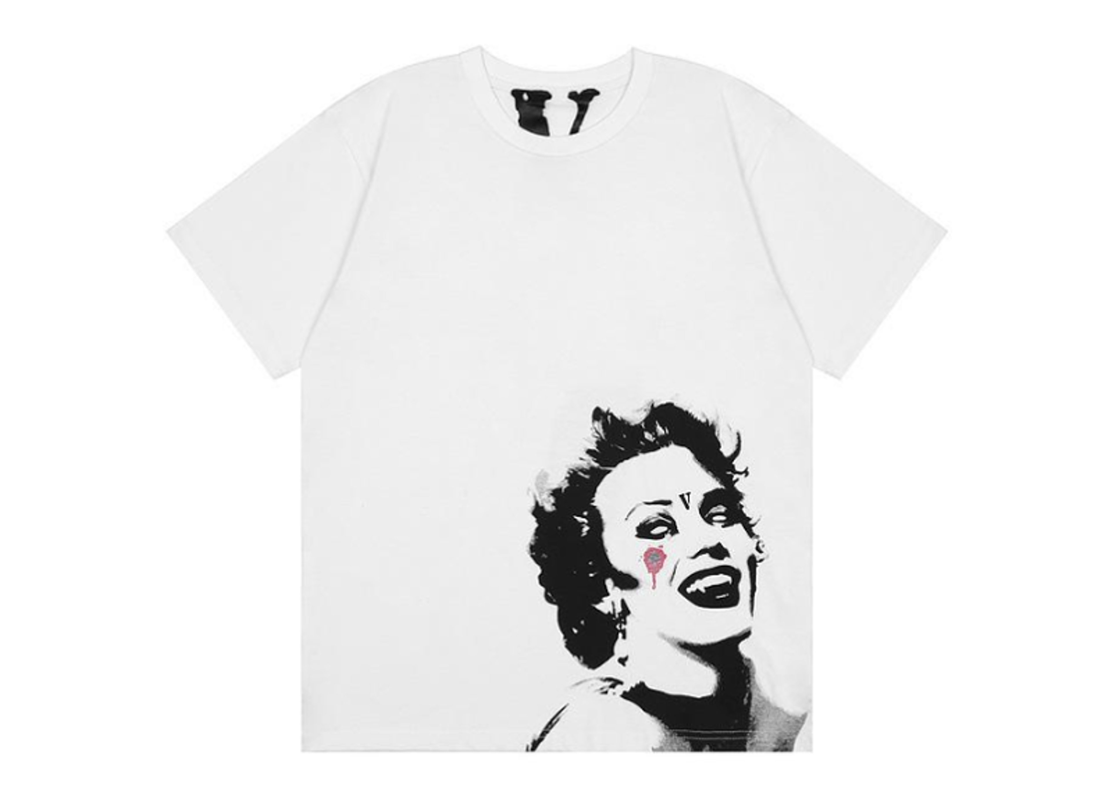 Vlone Marilyn Monroe Vampire T-Shirt White
