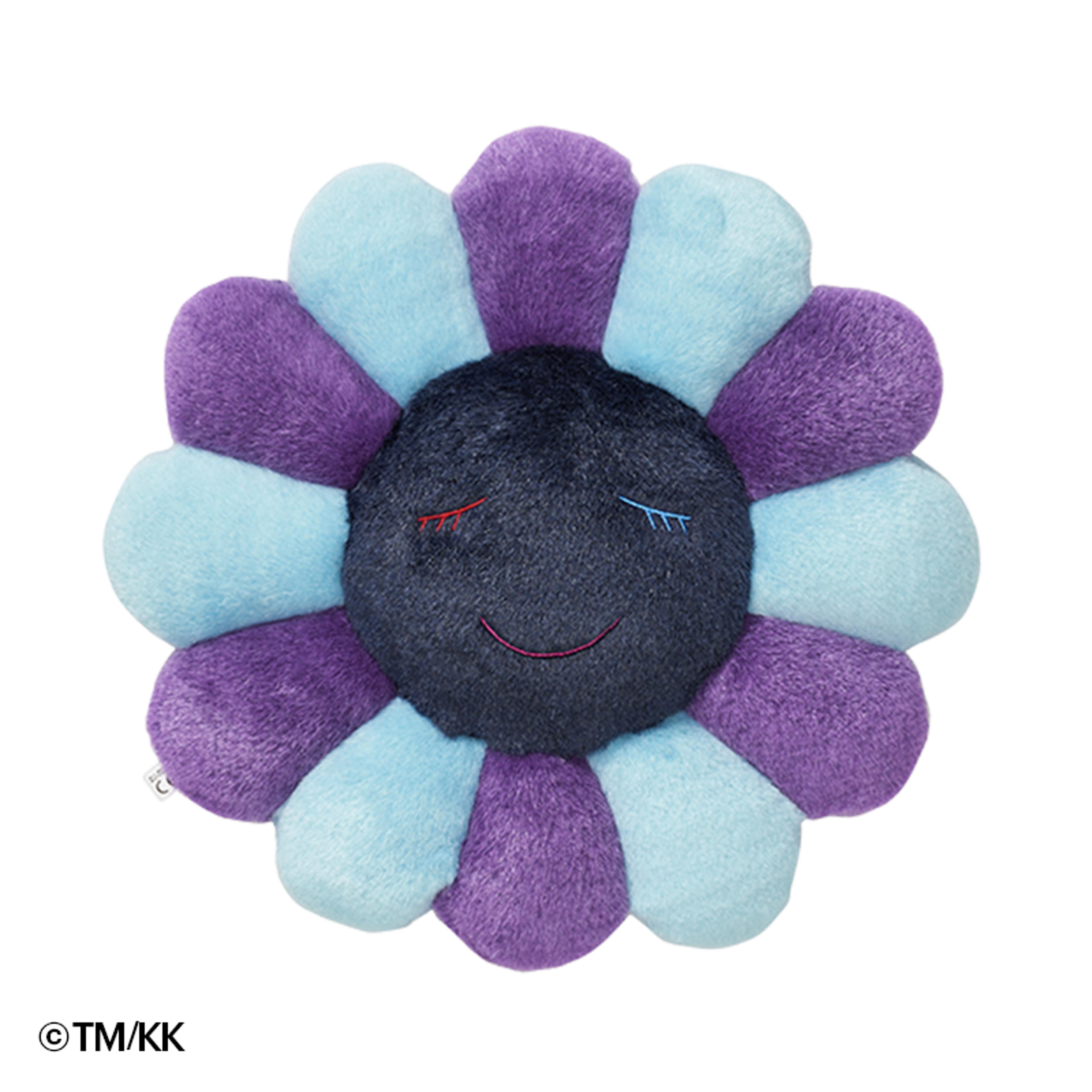 NTWRK - Flower Cushion 30cm Blue Purple & Navy