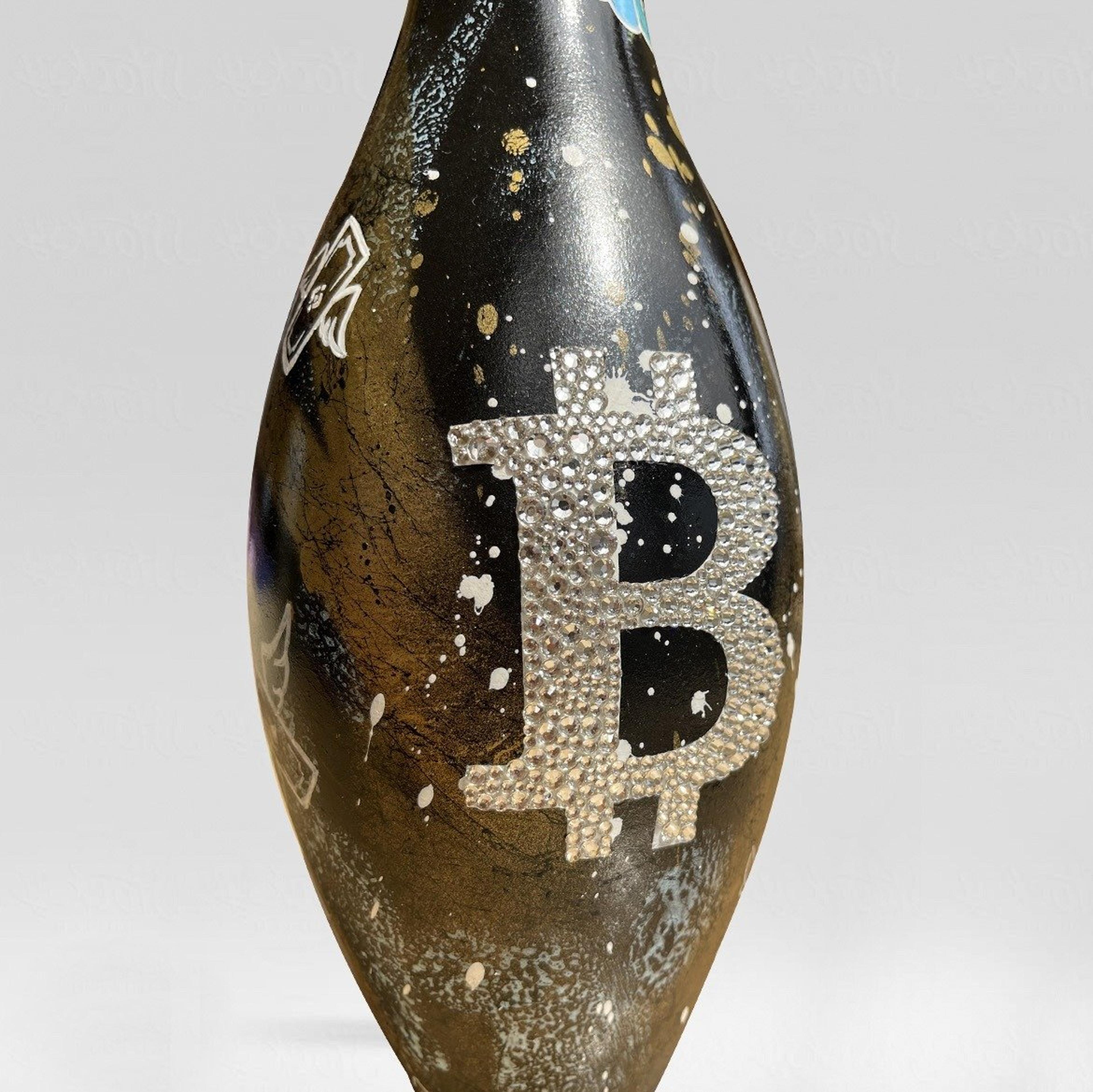 Alternate View 5 of Bitcoin Crypto Art Pin By Alan Stefanov