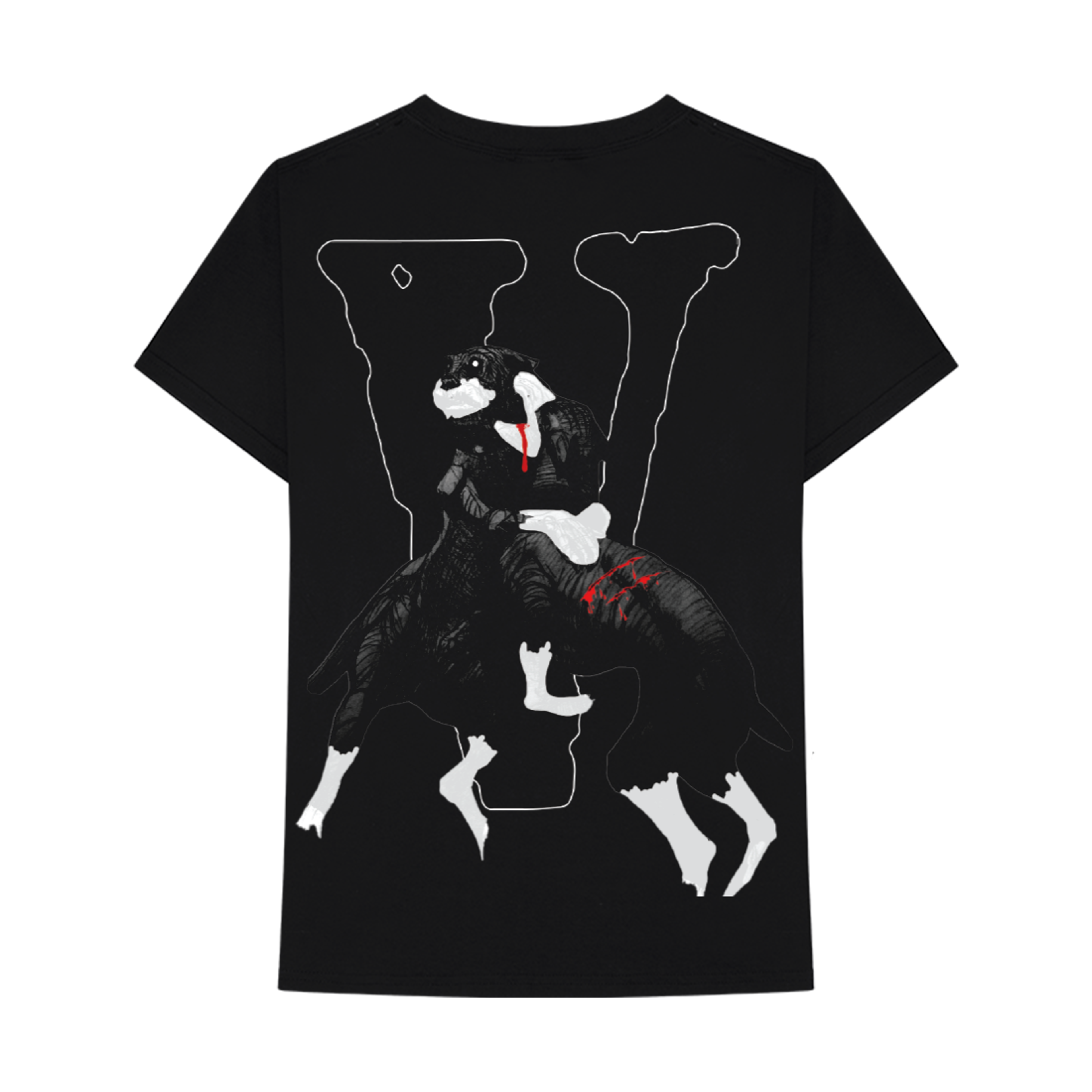 City Morgue x Vlone Dogs T-Shirt Black