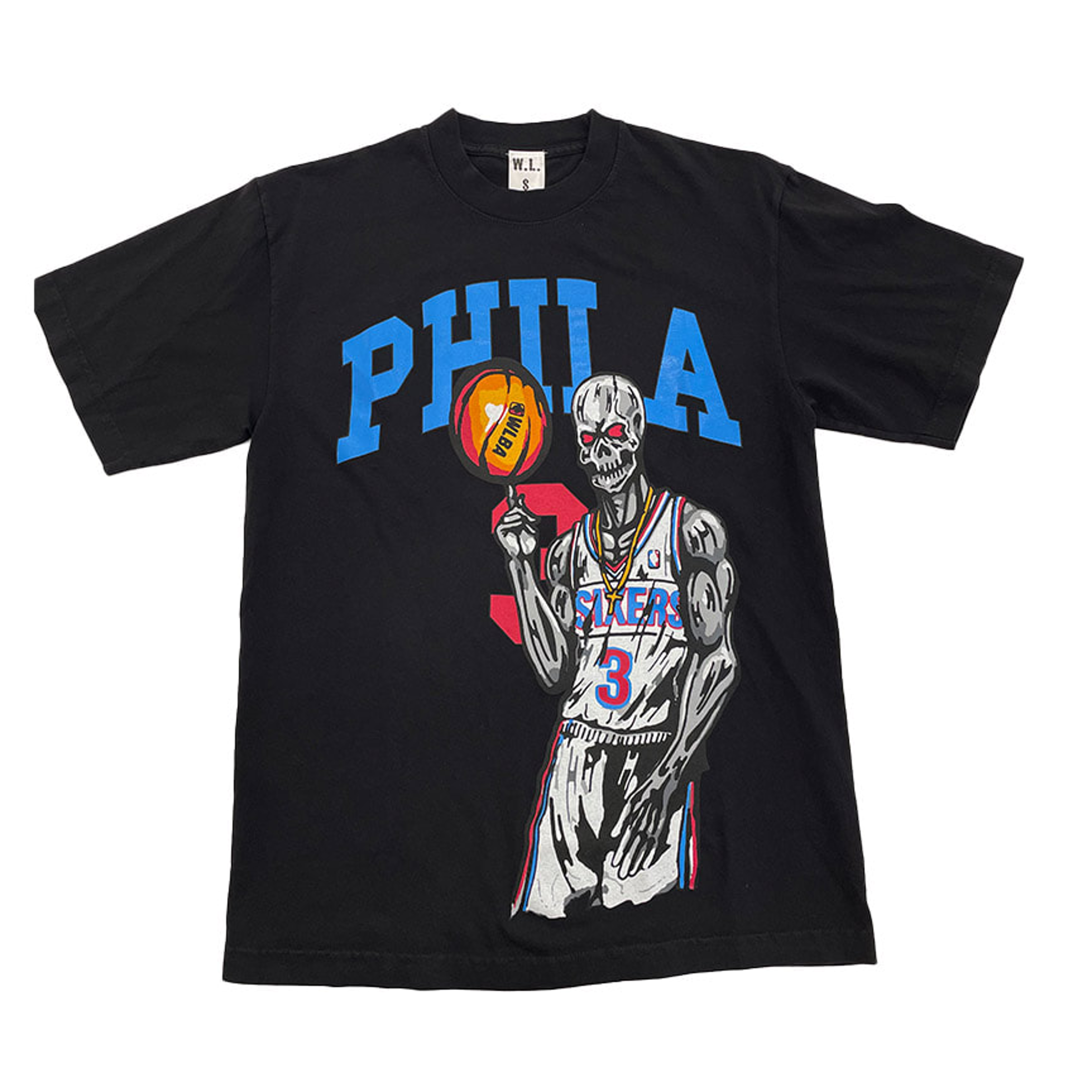 Warren Lotas Philadelphia 76ers Allen Iverson T-Shirt Black