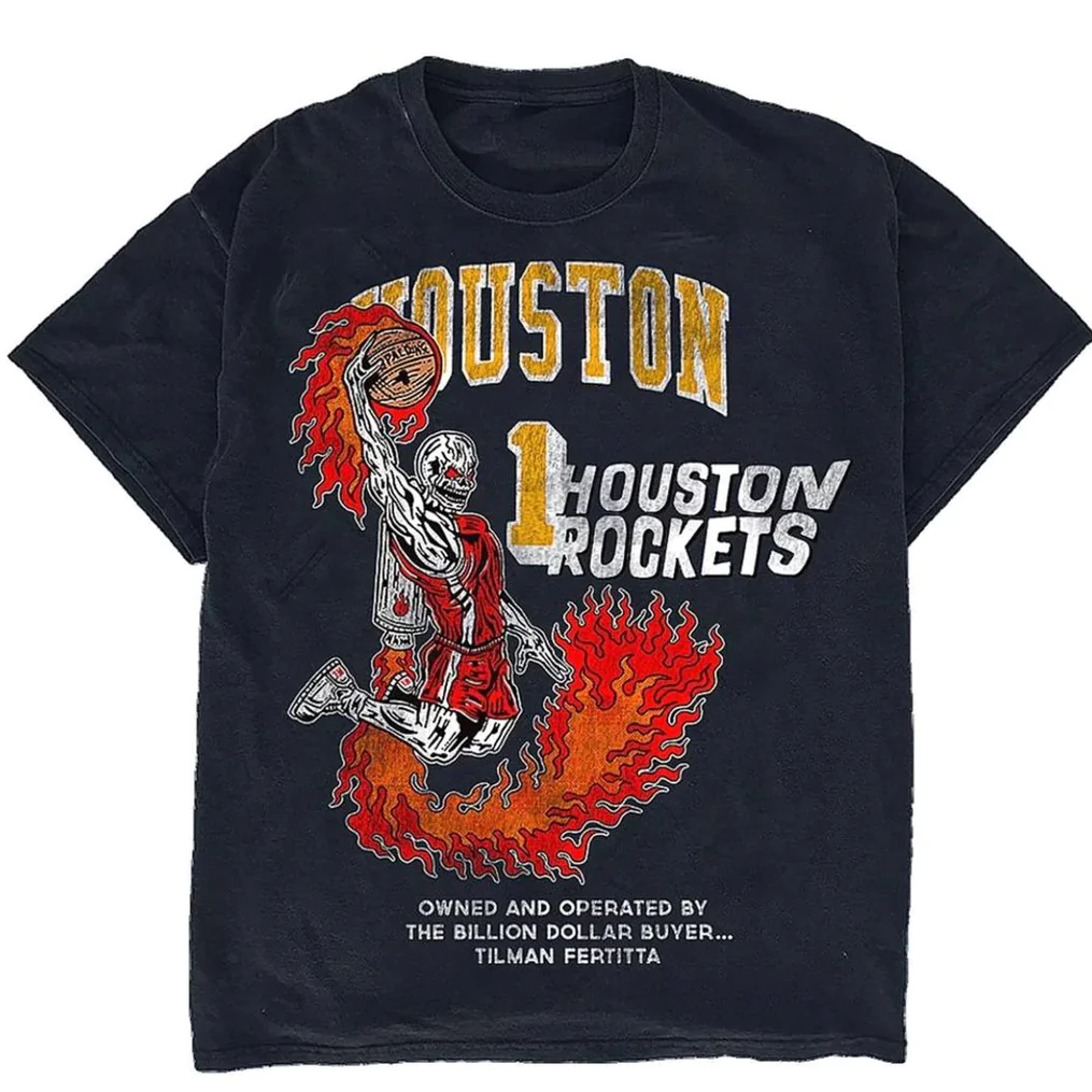 Warren Lotas Houston Rockets Tracy McGrady T-Shirt Black