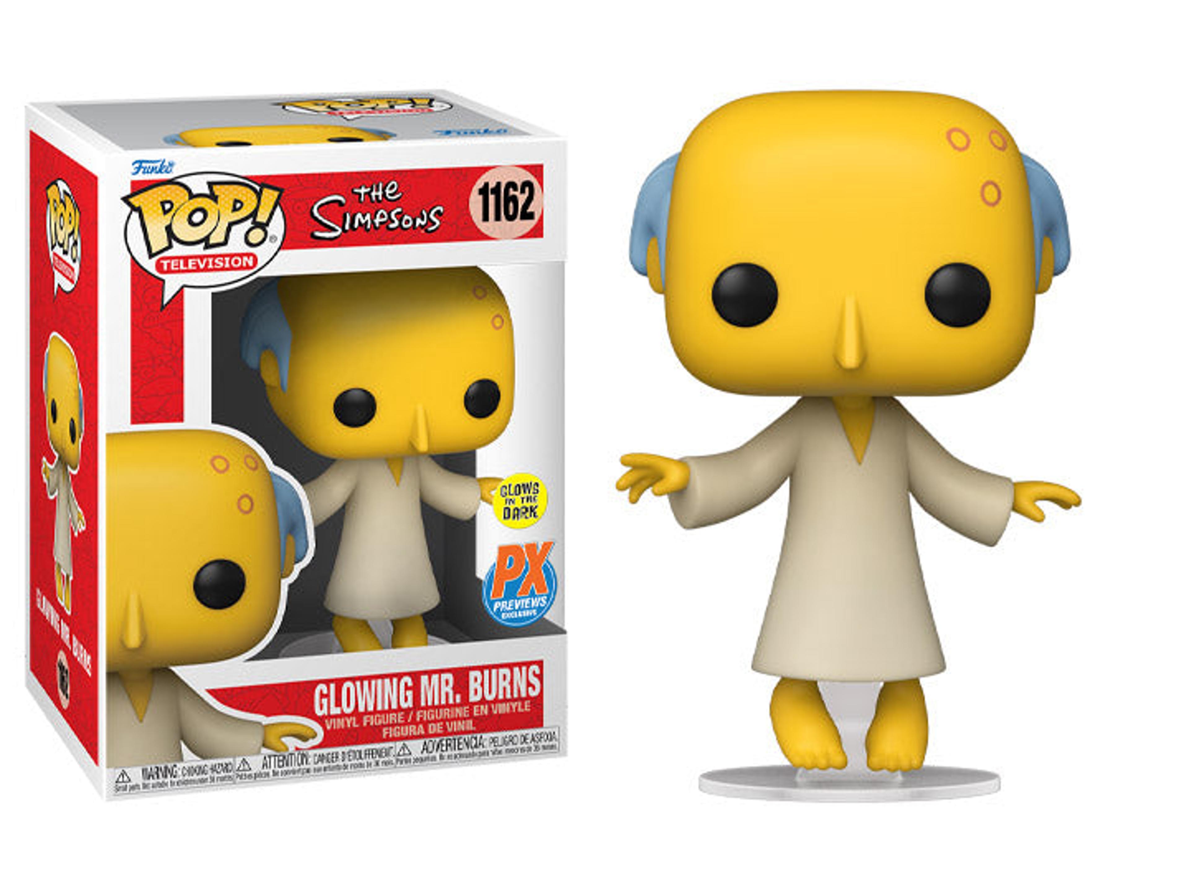 Funko Pop! The Simpsons Mr. Burns Glow In The Dark PX Previews E