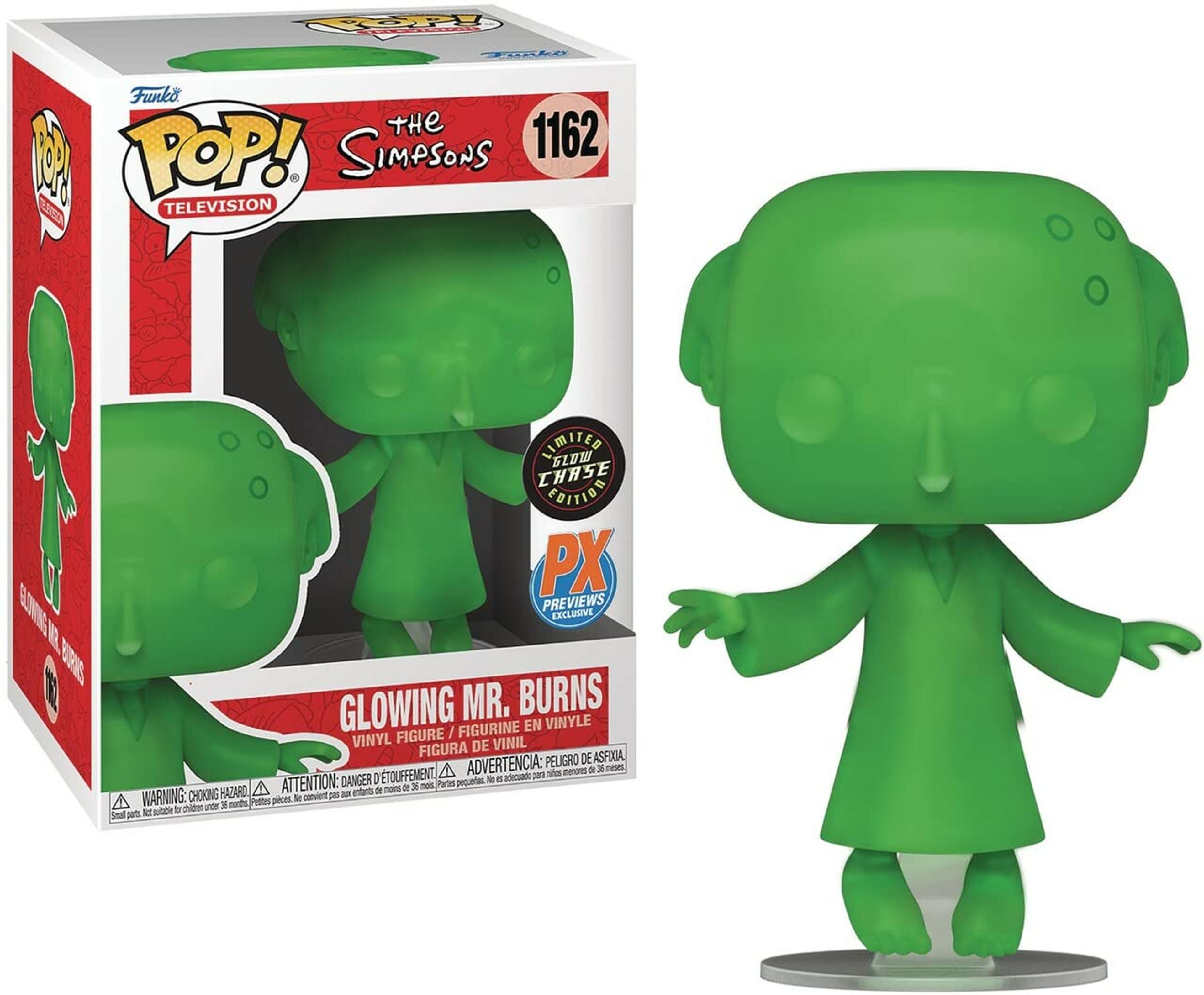 Alternate View 1 of Funko Pop! The Simpsons Mr. Burns Glow In The Dark PX Previews E