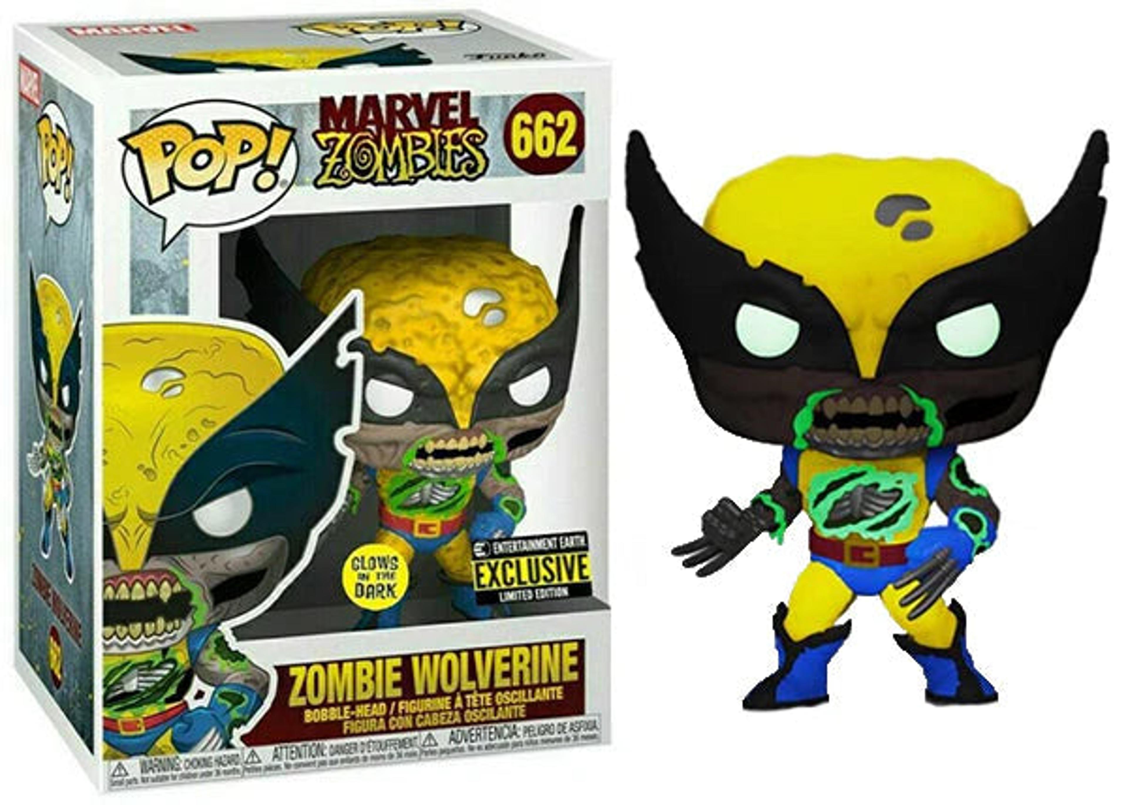 Funko Pop! Marvel Zombie Wolverine Glow In The Dark EE Exclusive