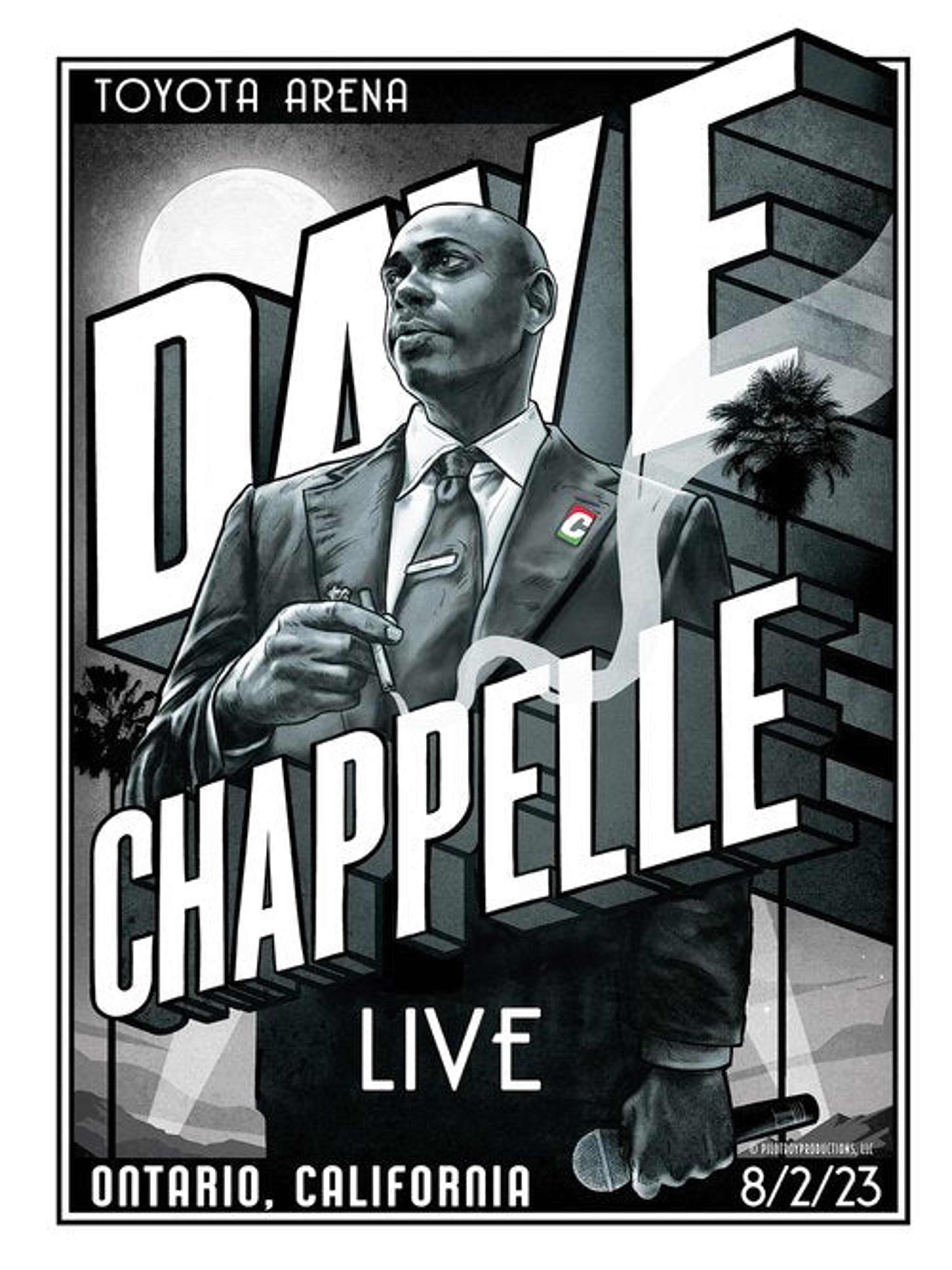 Officially Licensed Dave Chappelle Ontario 8/2/23 Artist Proofs