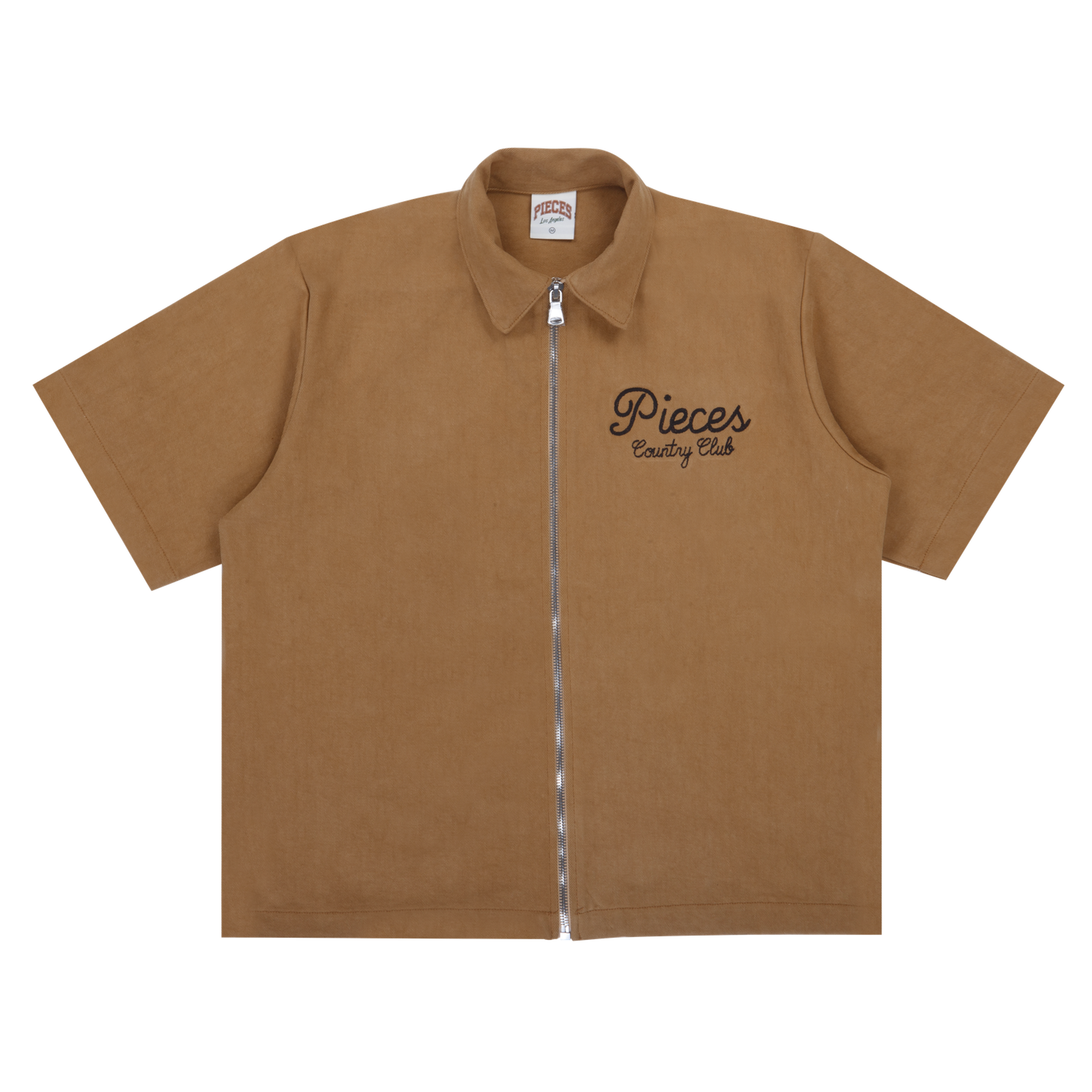 Pieces Country Club Zip Shirt Camel