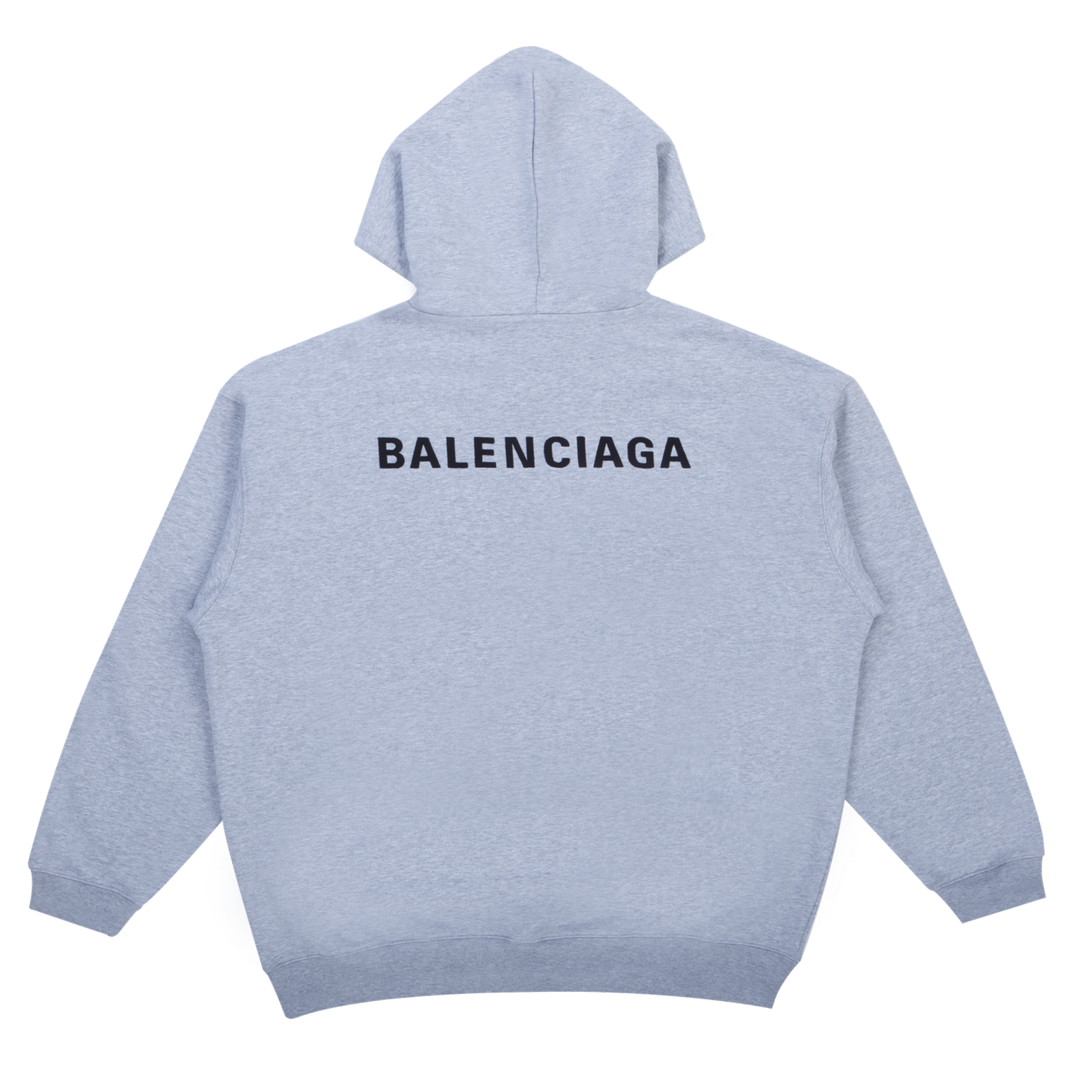 Alternate View 1 of Balenciaga Logo Embroidered Cotton Jersey Sweatshirt Grey