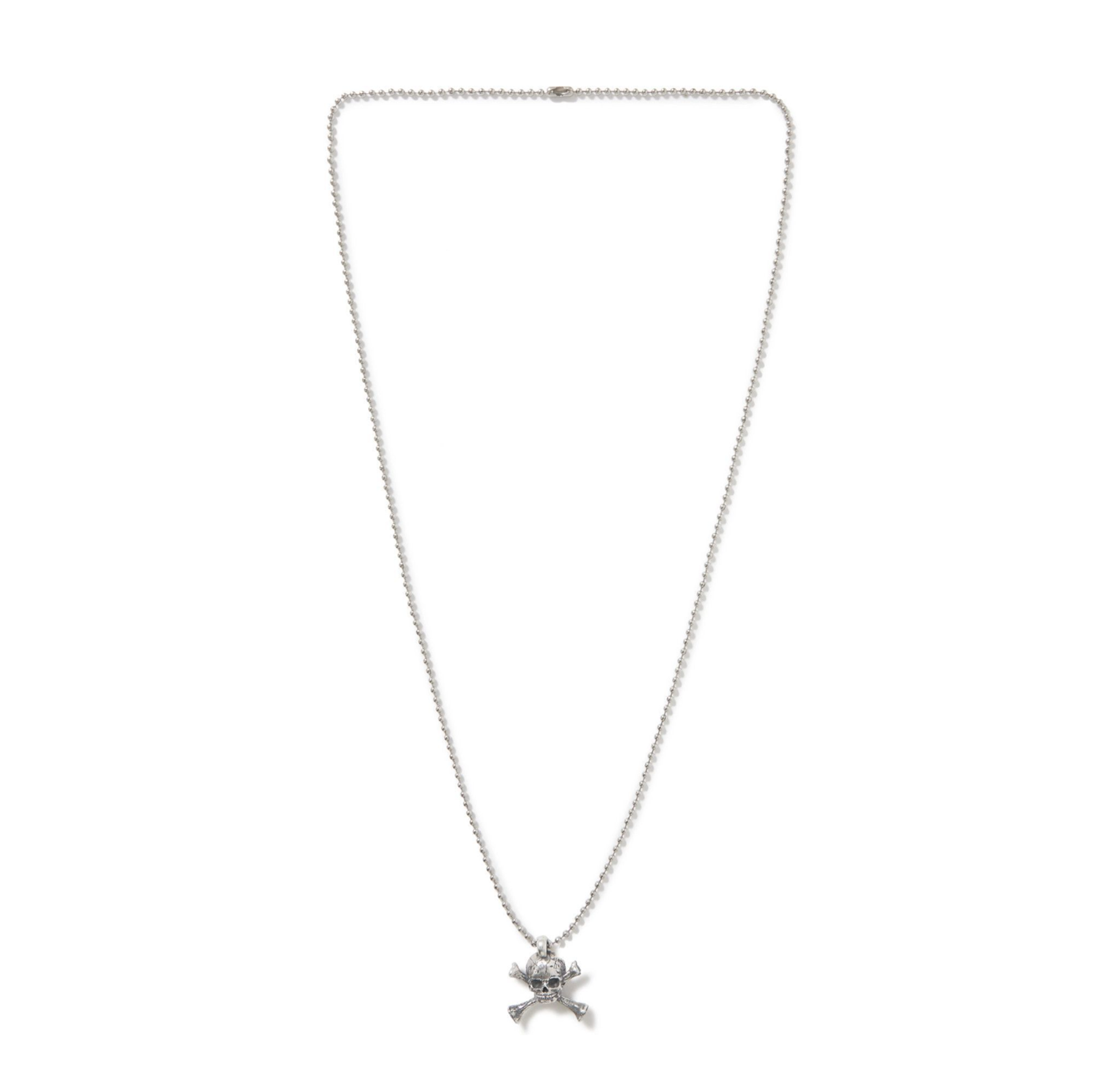 Gallery Dept. Skull and Crossbone Small Silver Pendant Necklace