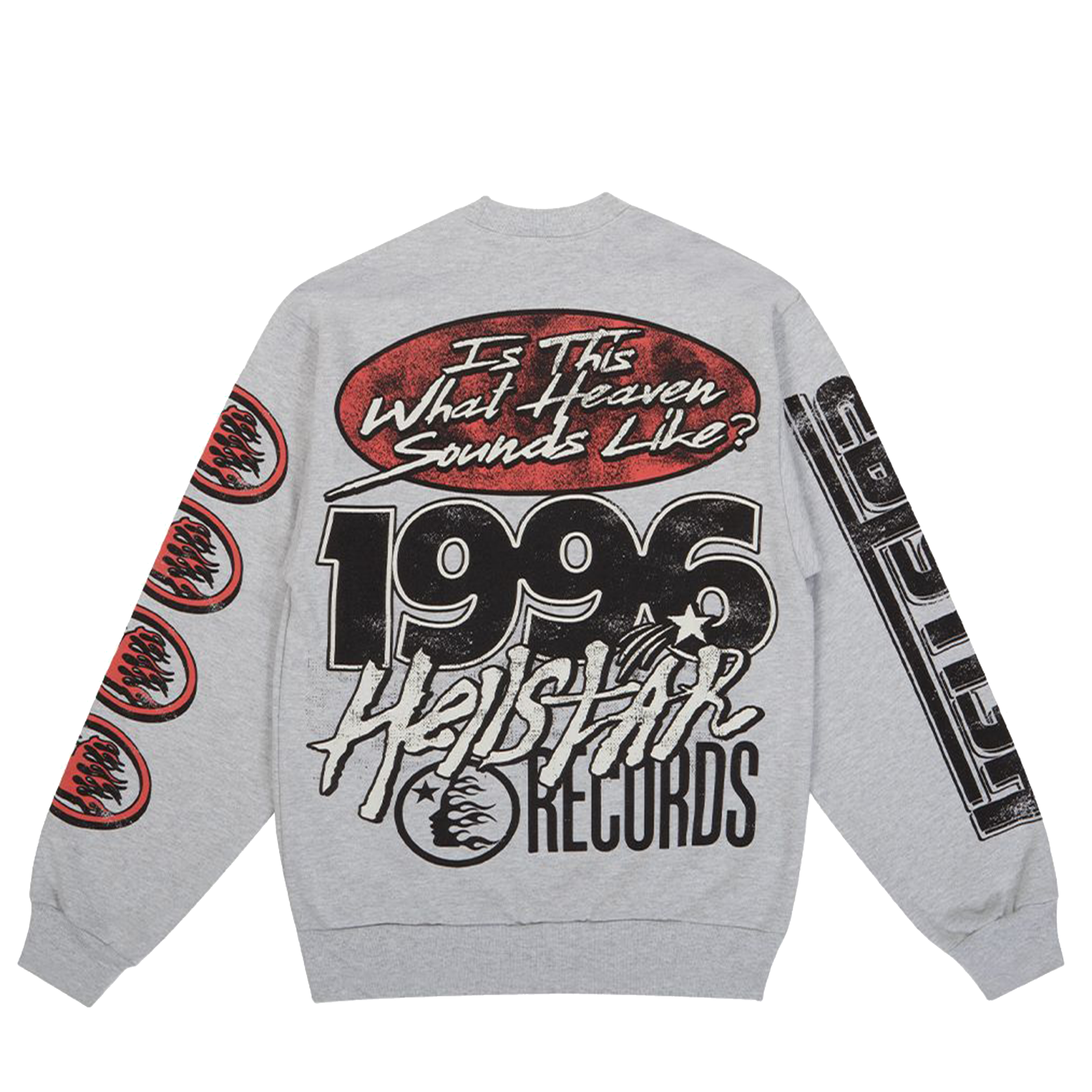 Alternate View 1 of Hellstar Records Crewneck Grey