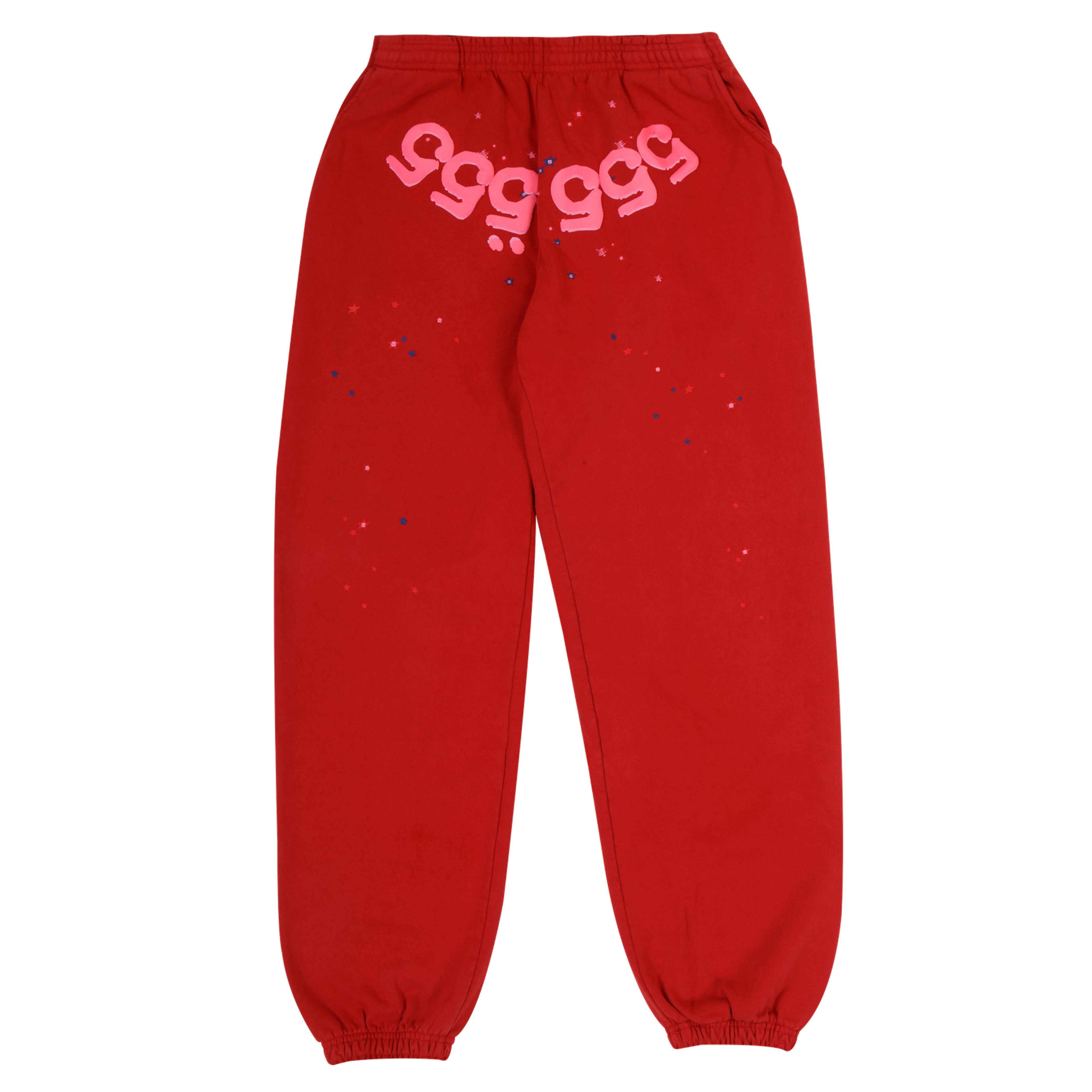 Sp5der Worldwide 555 Angel Number Sweatpants Red