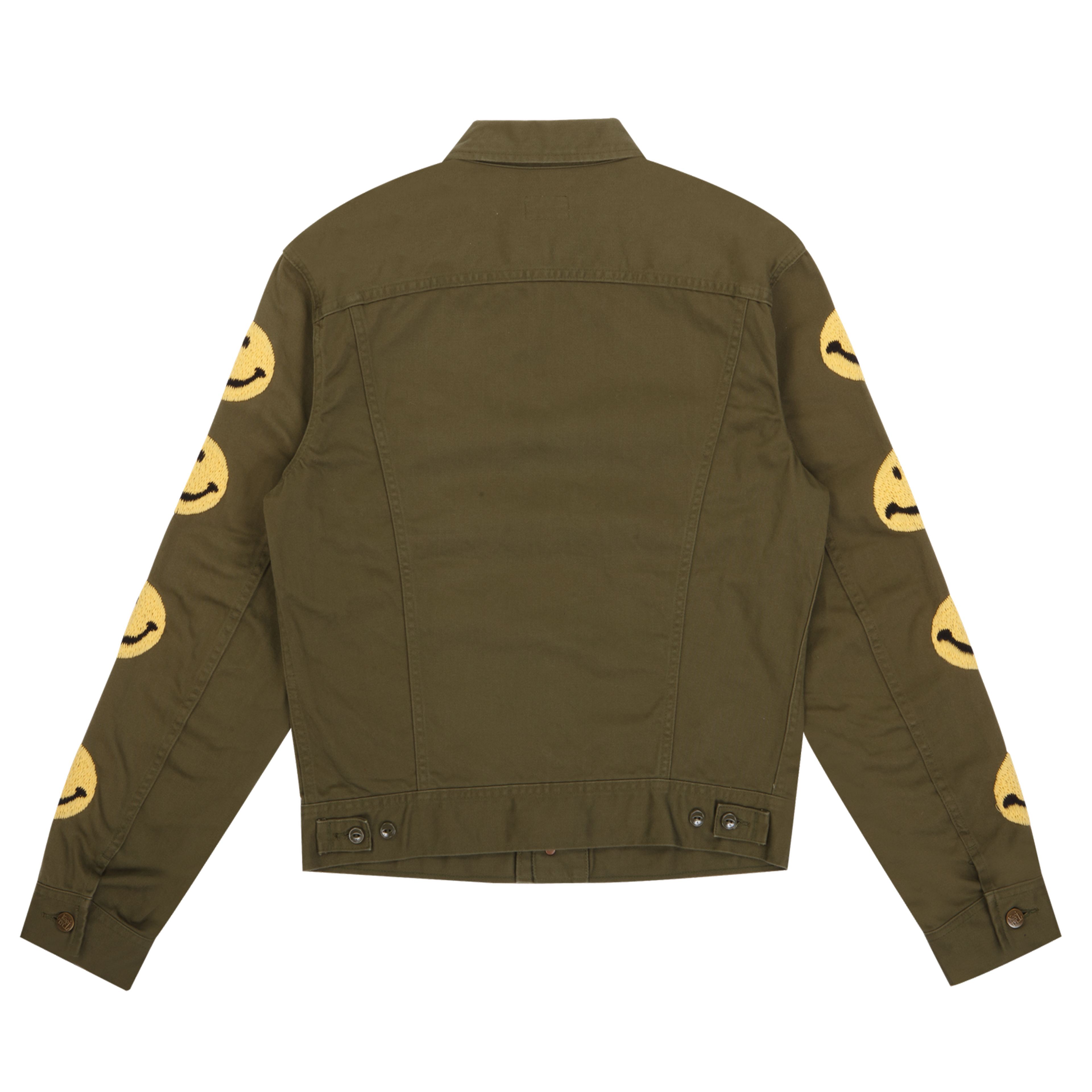 Alternate View 1 of Kapital Vintage Smiley Embroidered Jacket Olive