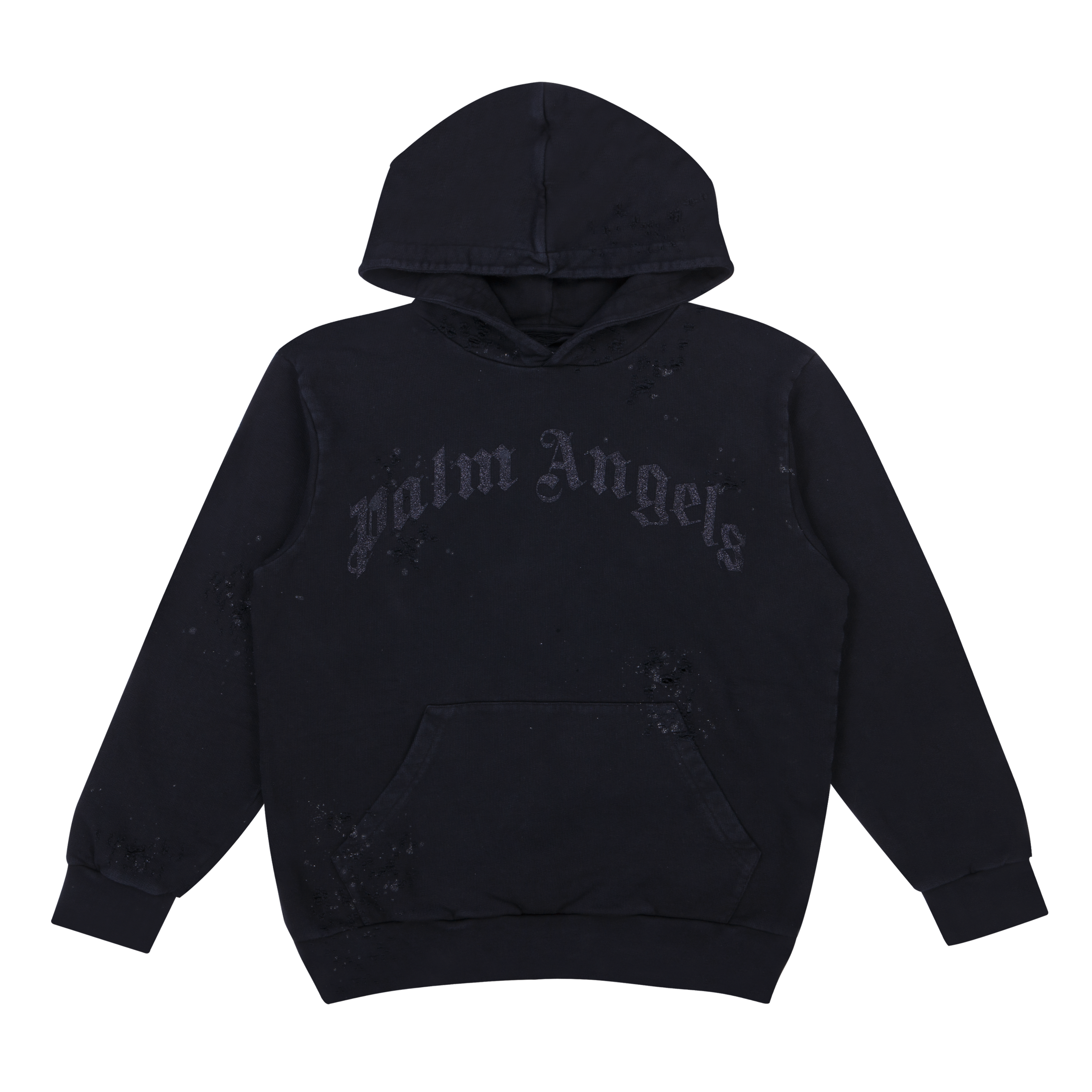 Palm Angels Glitter Logo Sweatshirt Black