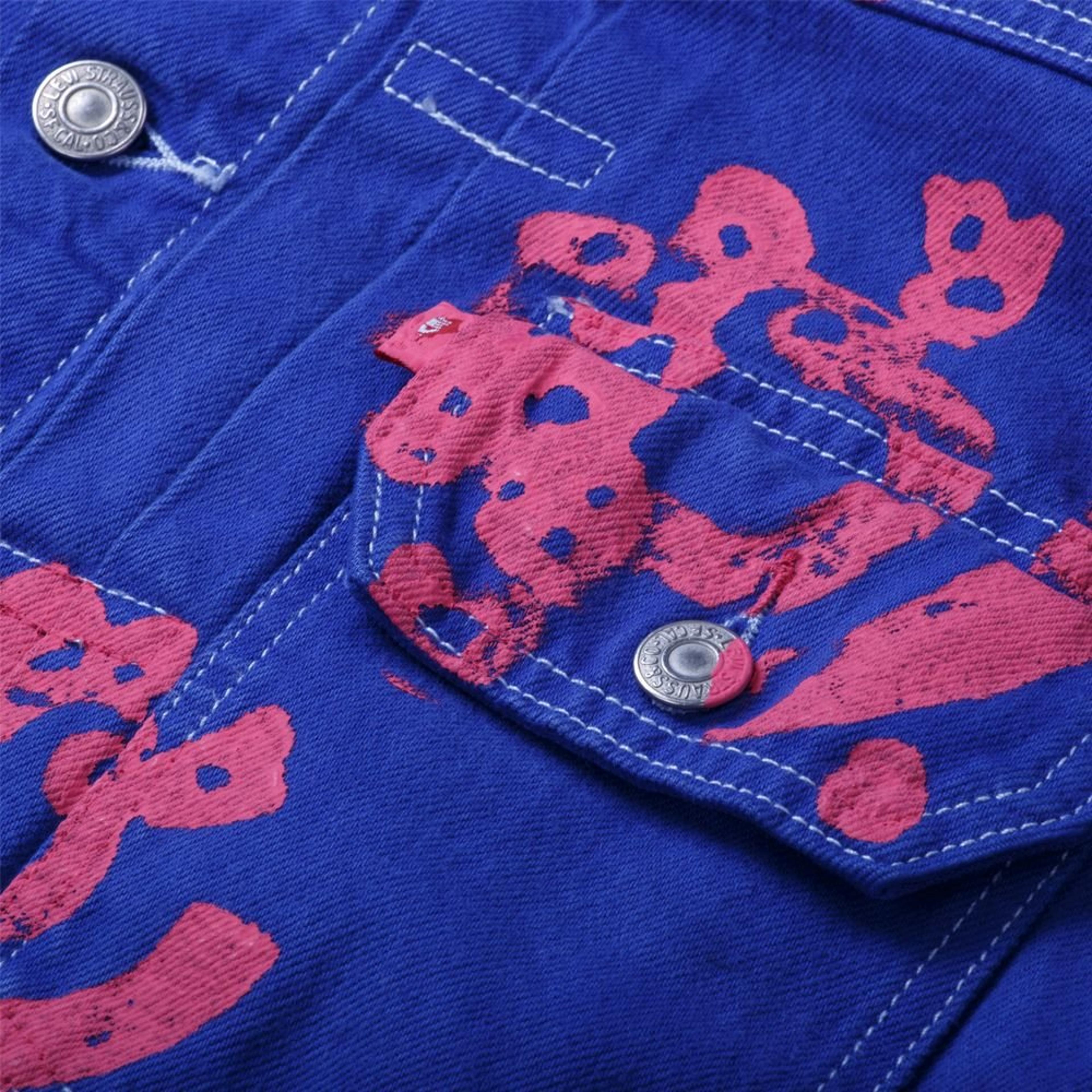 Alternate View 2 of Denim Tears Bstroy Type-2 Denim Jacket Bright Blue