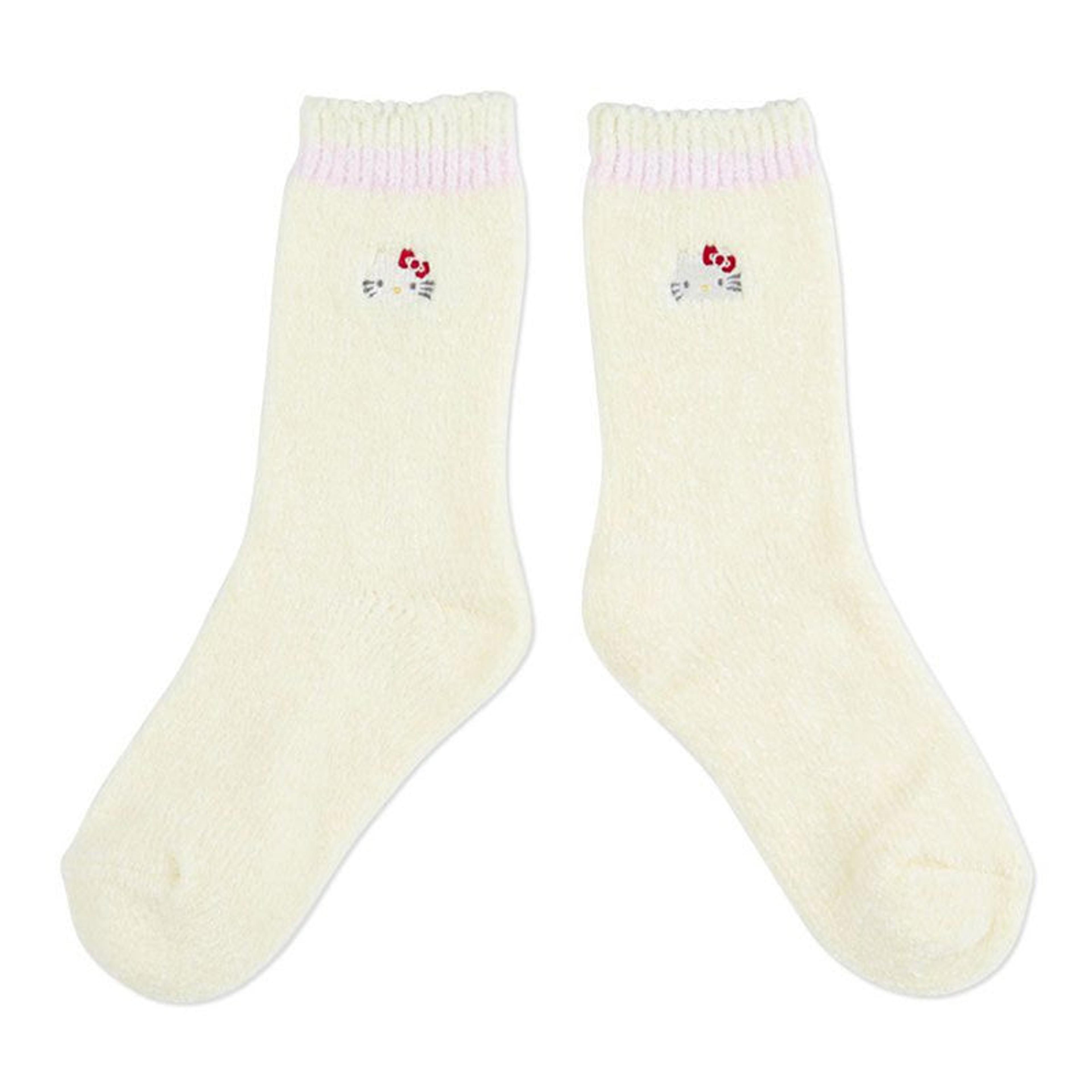 Alternate View 1 of Sanrio Characters Crew Embroidered Face Socks