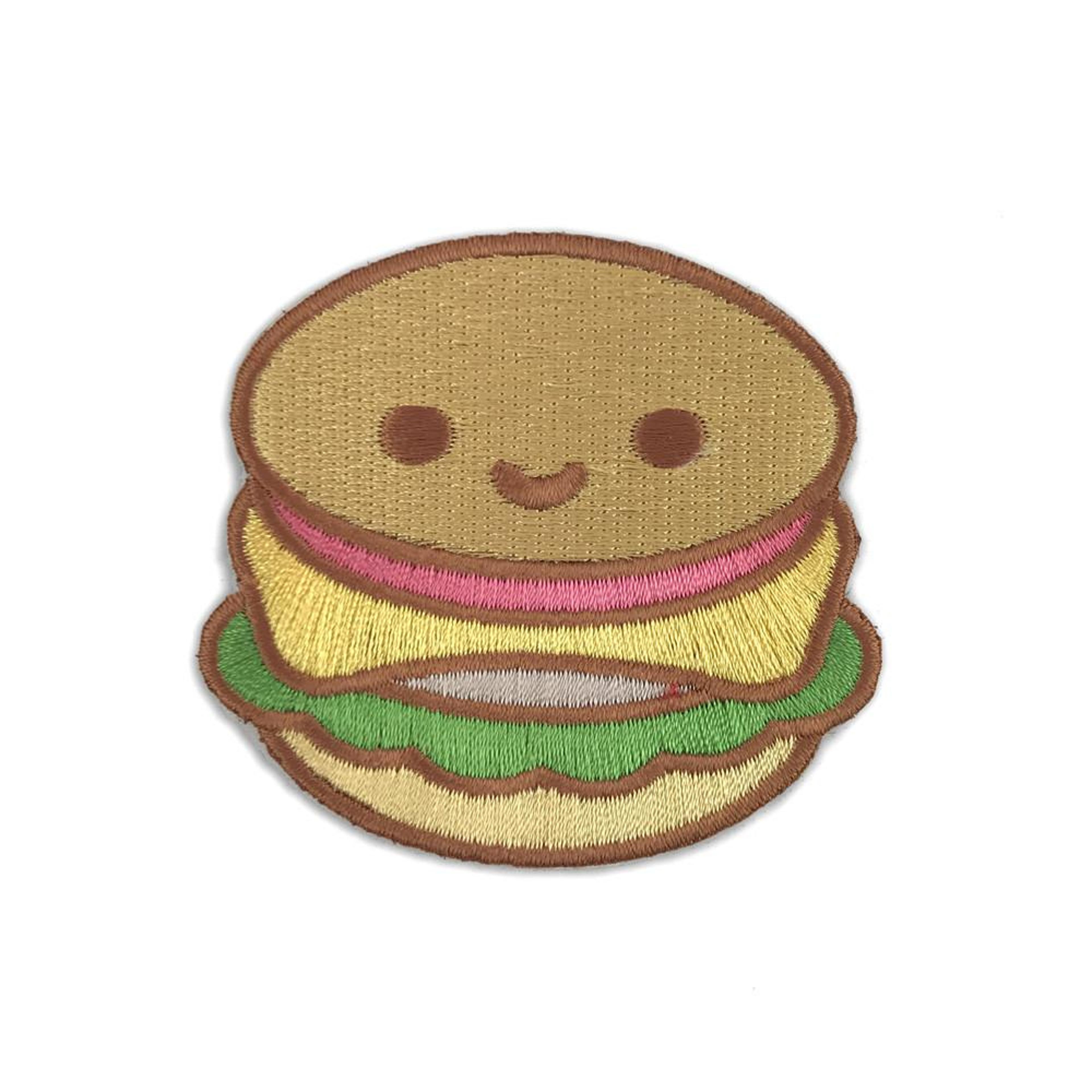 100% Soft Burger Sticker Patch