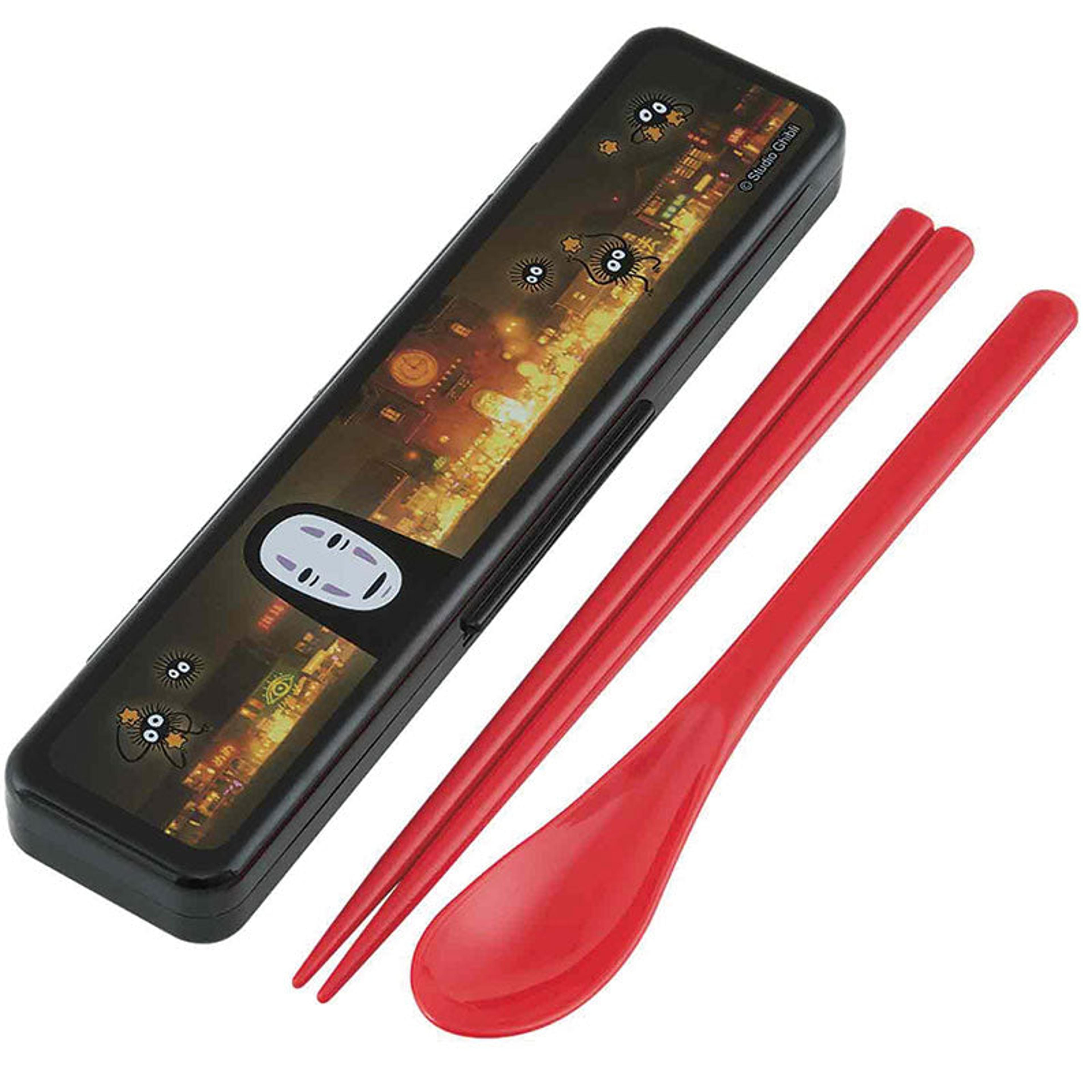 No Face Chopstick and Spoon with Case