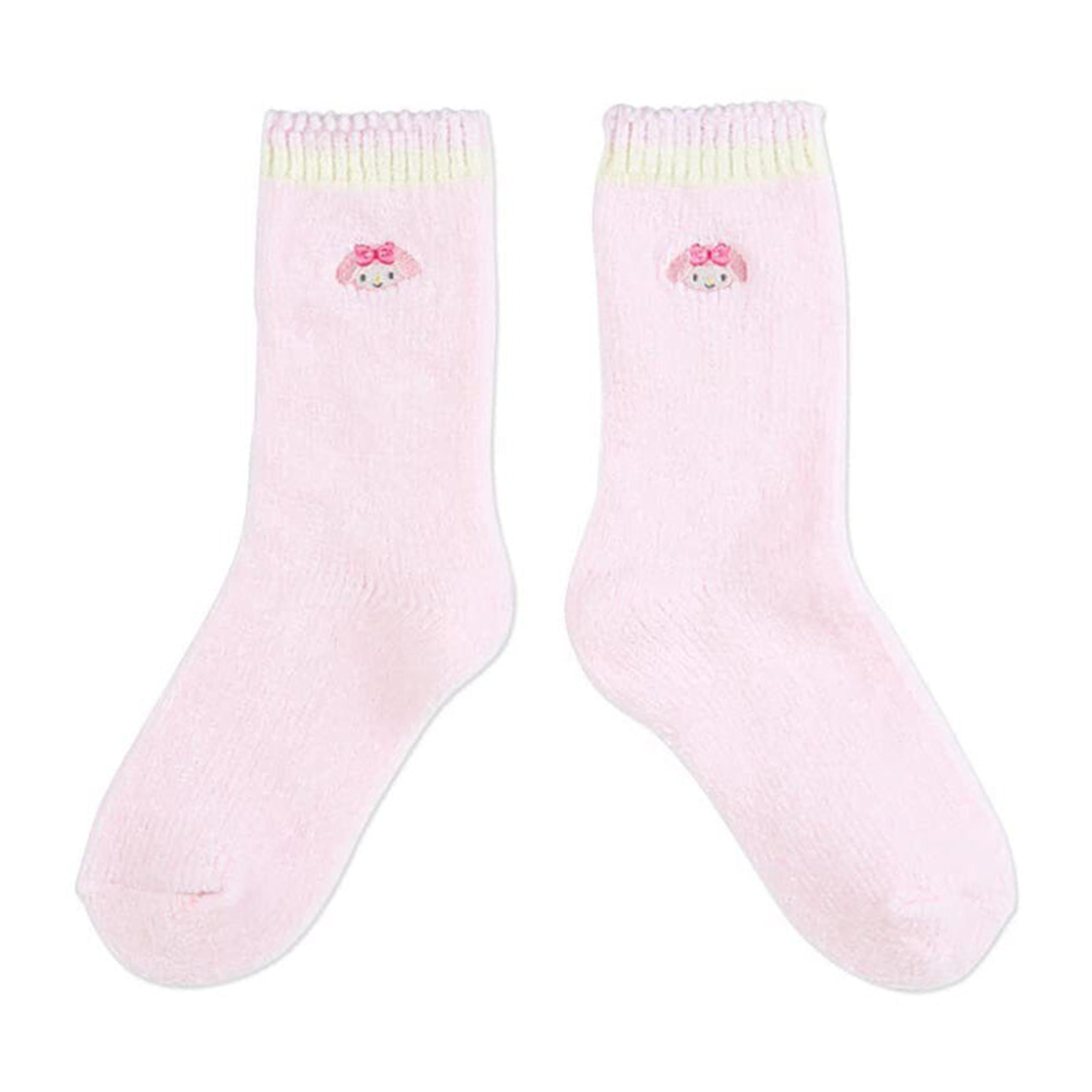 Alternate View 5 of Sanrio Characters Crew Embroidered Face Socks