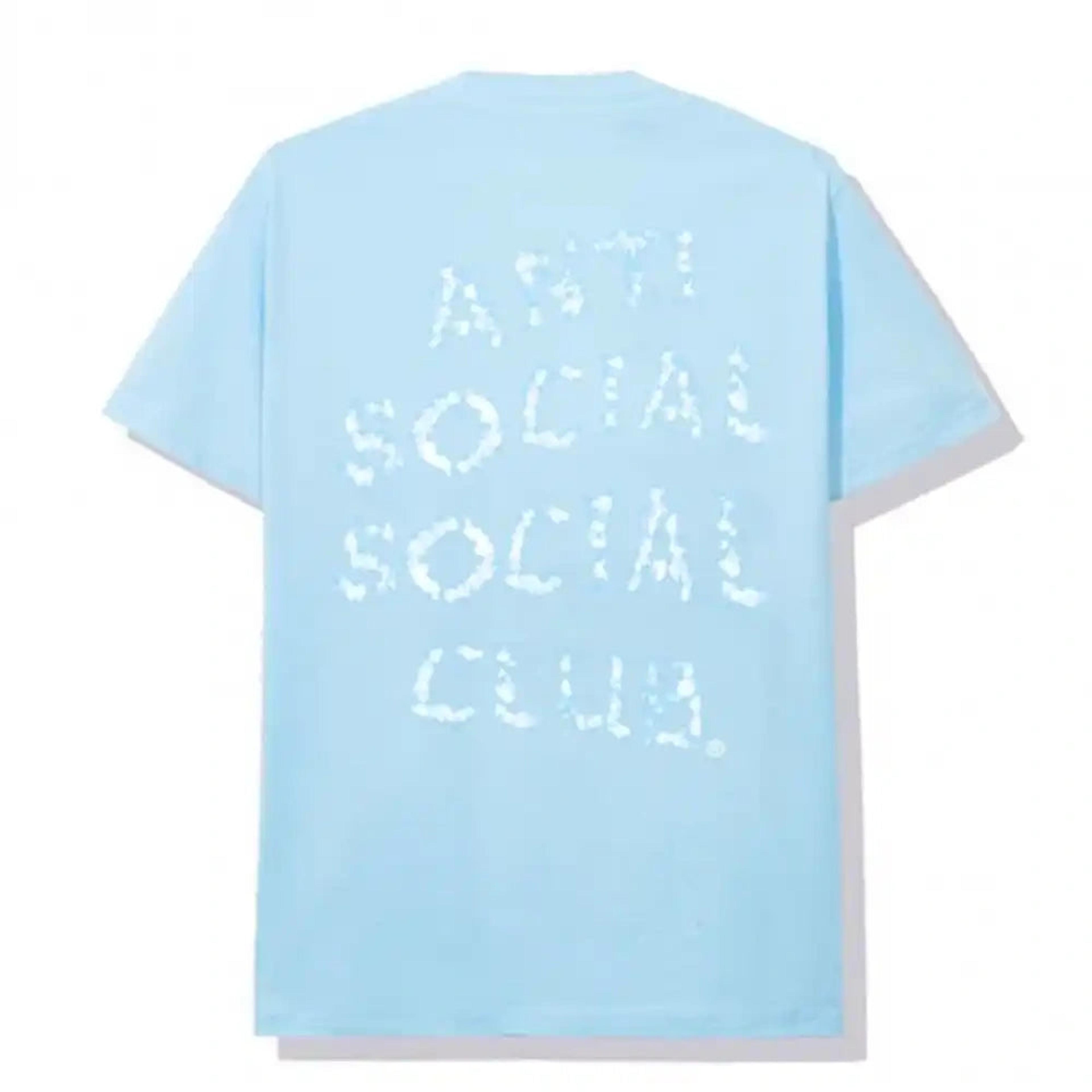 Anti Social Social Club Partly Cloudy Blue Tee ASSC DS Brand New