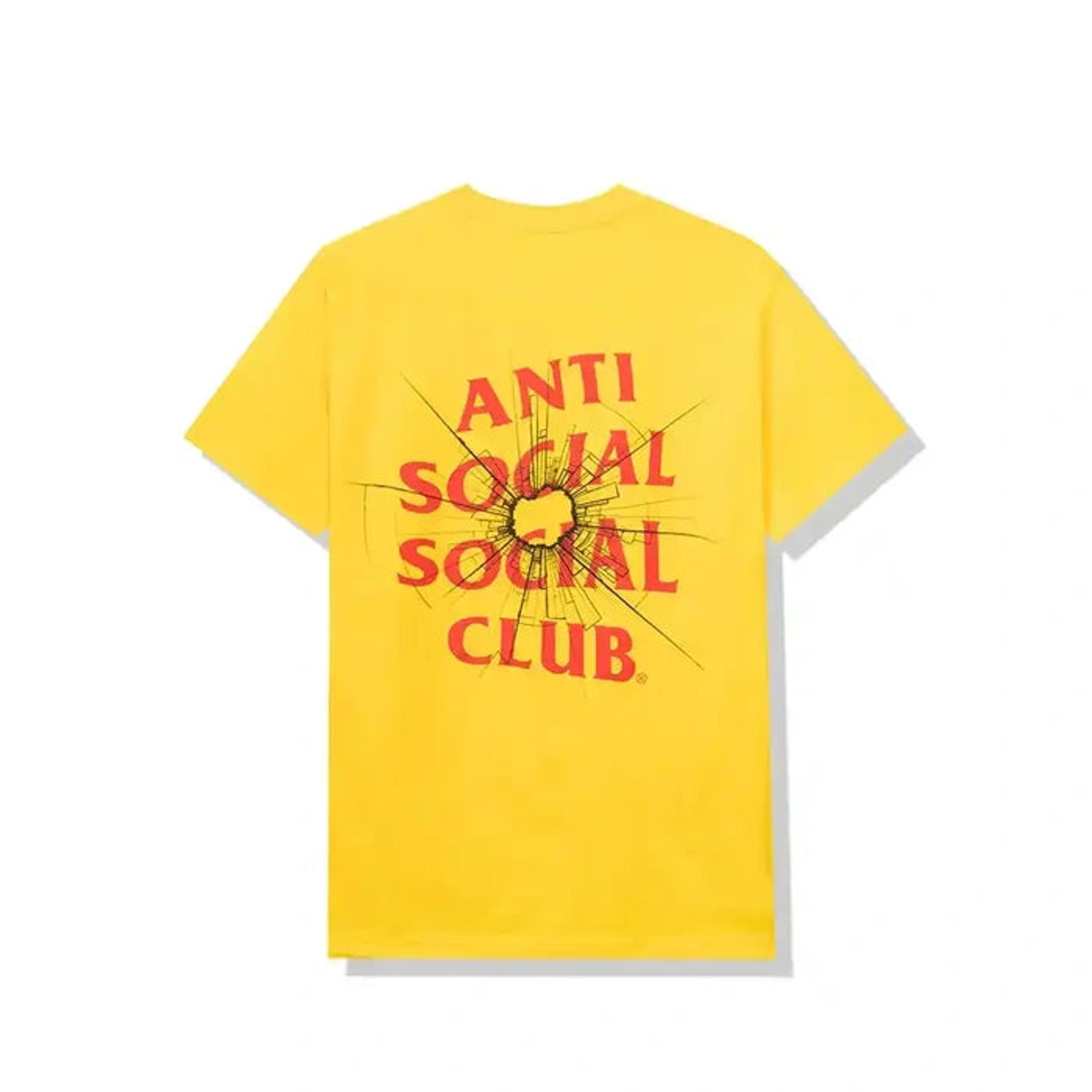 Anti Social Social Club Theories Yellow Tee ASSC DS Brand New