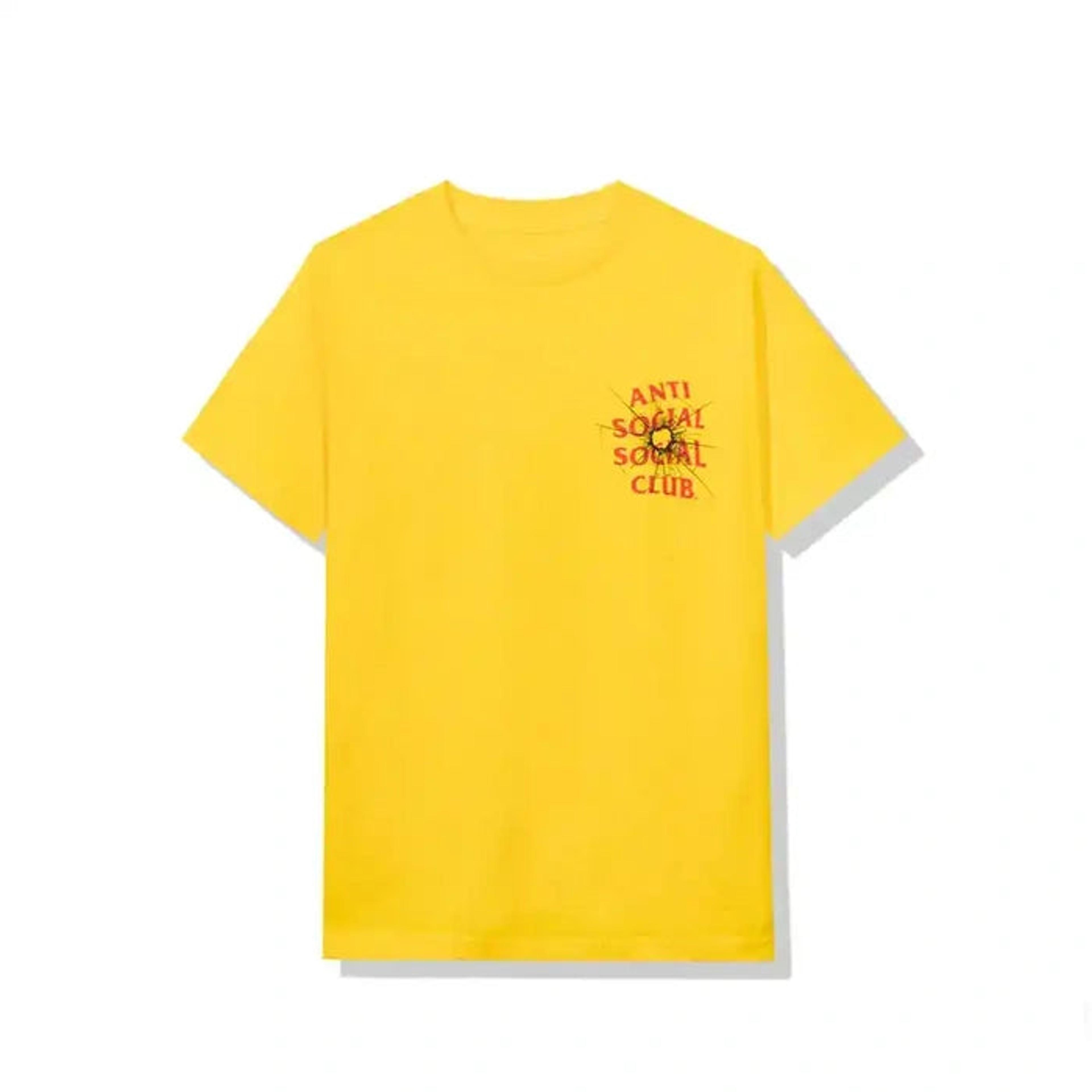 Alternate View 1 of Anti Social Social Club Theories Yellow Tee ASSC DS Brand New