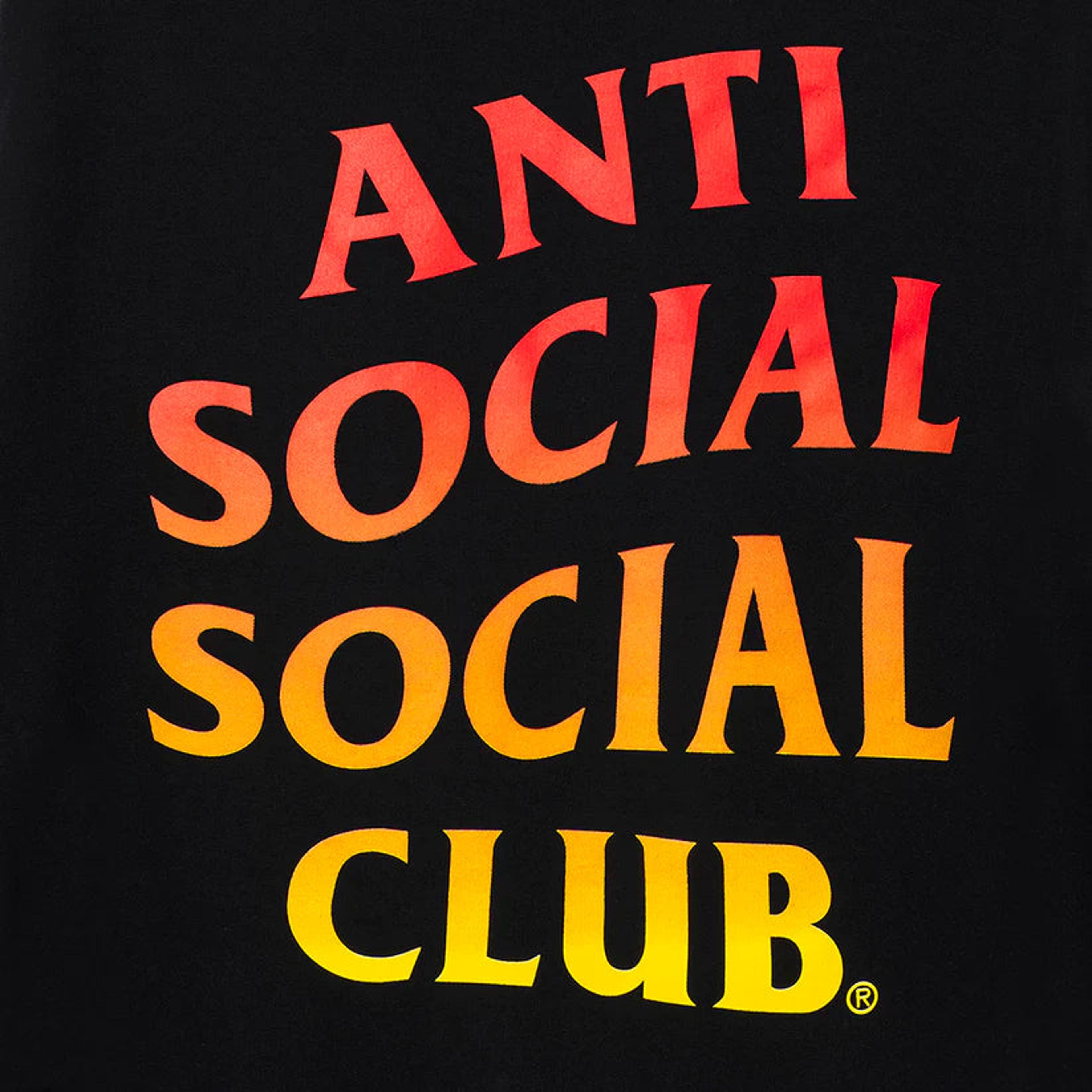 Alternate View 1 of Anti Social Social Club Hot At First Black Hoodie ASSC DS Brand 