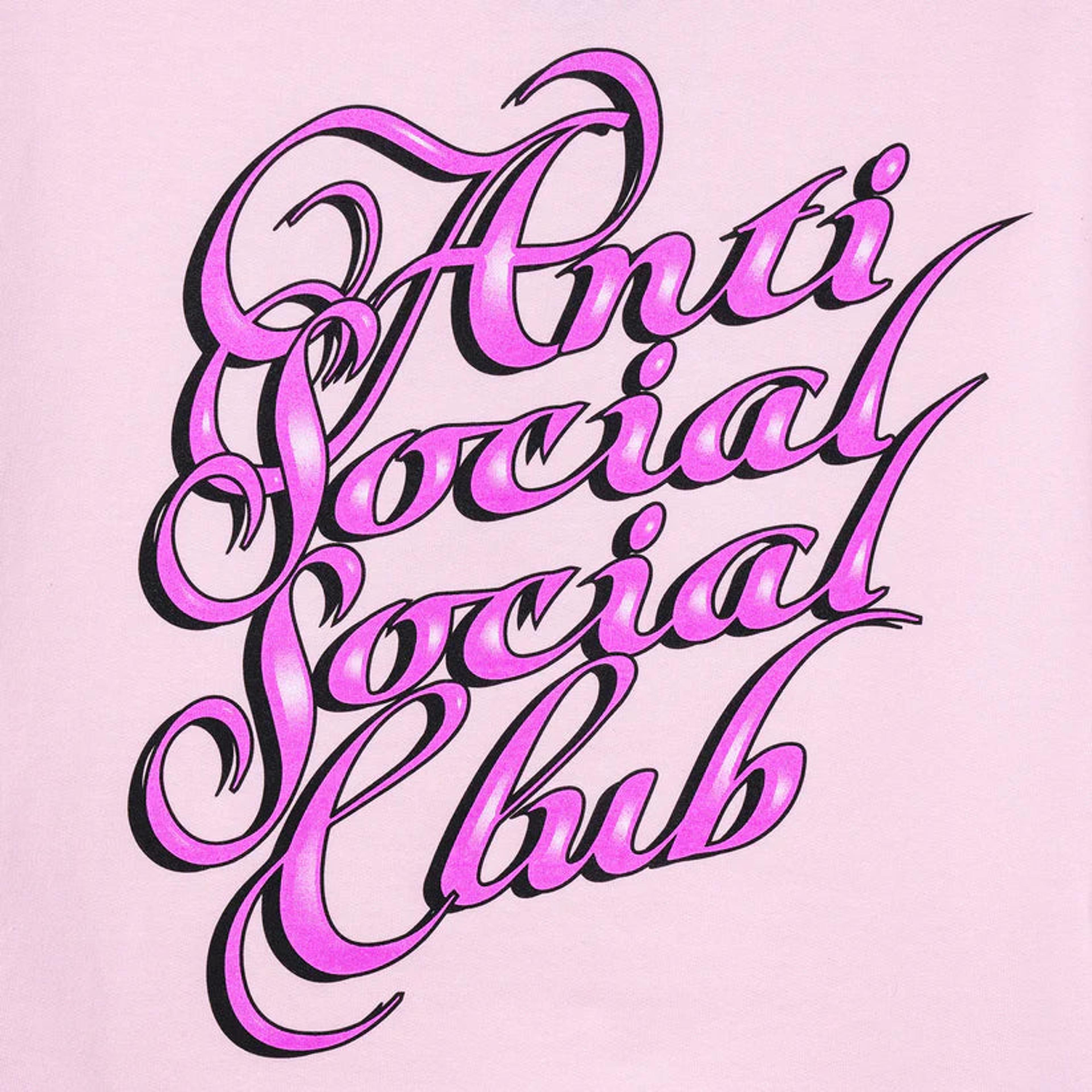 Alternate View 2 of Anti Social Social Club Eyelash Pink Hoodie ASSC DS Brand New