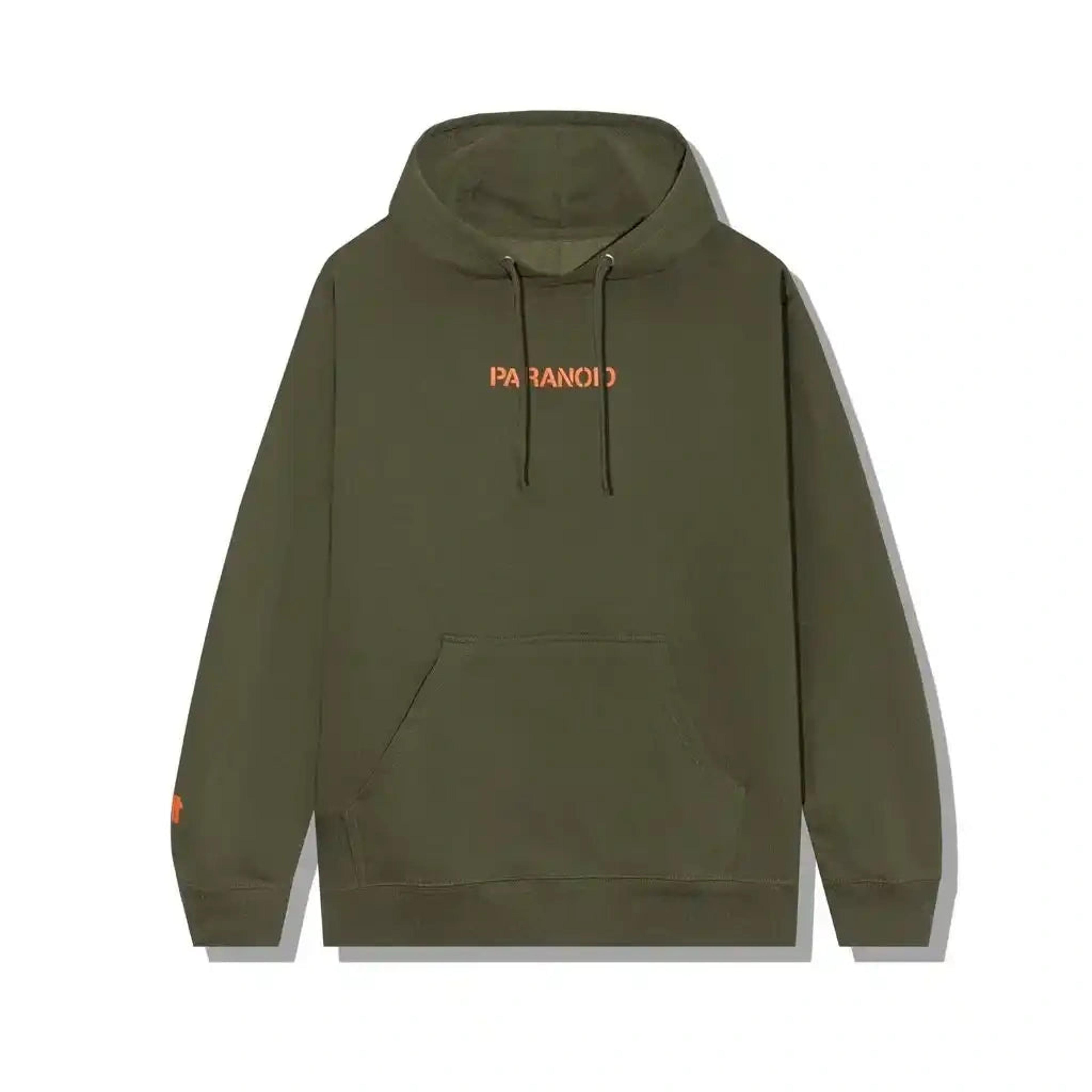 Anti Social Social Club X Undefeated Paranoid Olive Hoodie ASSC 