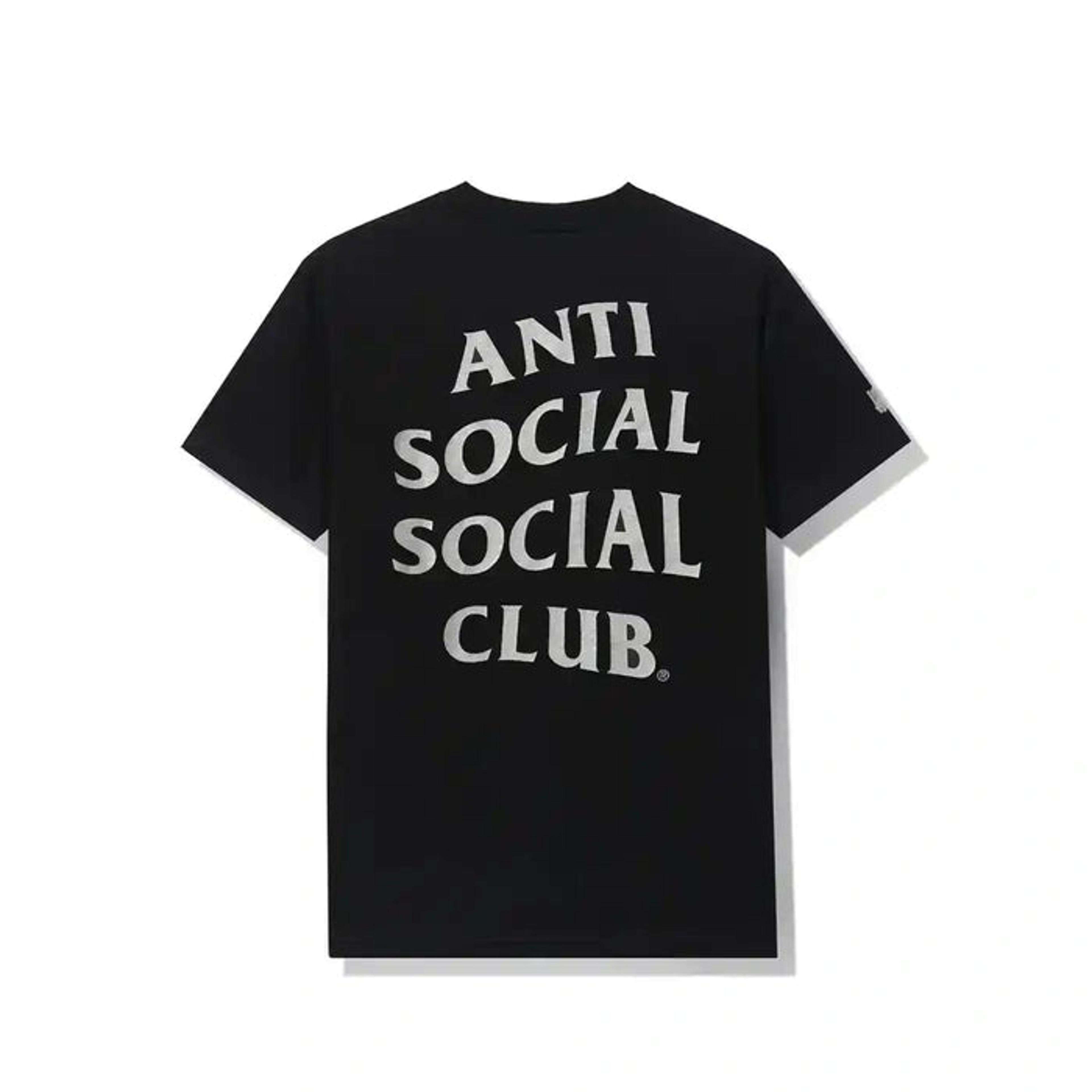 Alternate View 2 of Anti Social Social Club X Undefeated Paranoid Black Tee ASSC DS 
