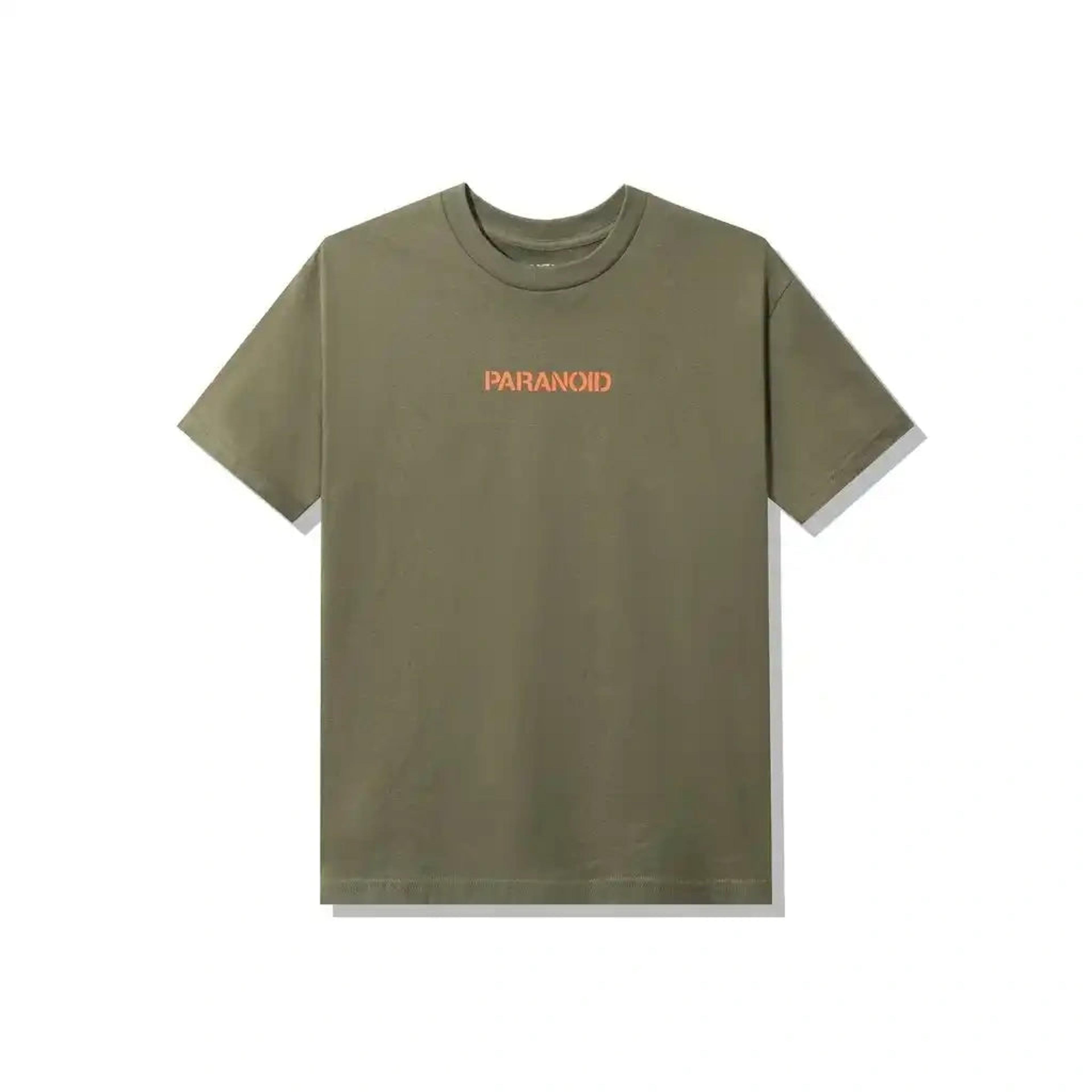 Anti Social Social Club X Undefeated Paranoid Olive Tee ASSC DS 