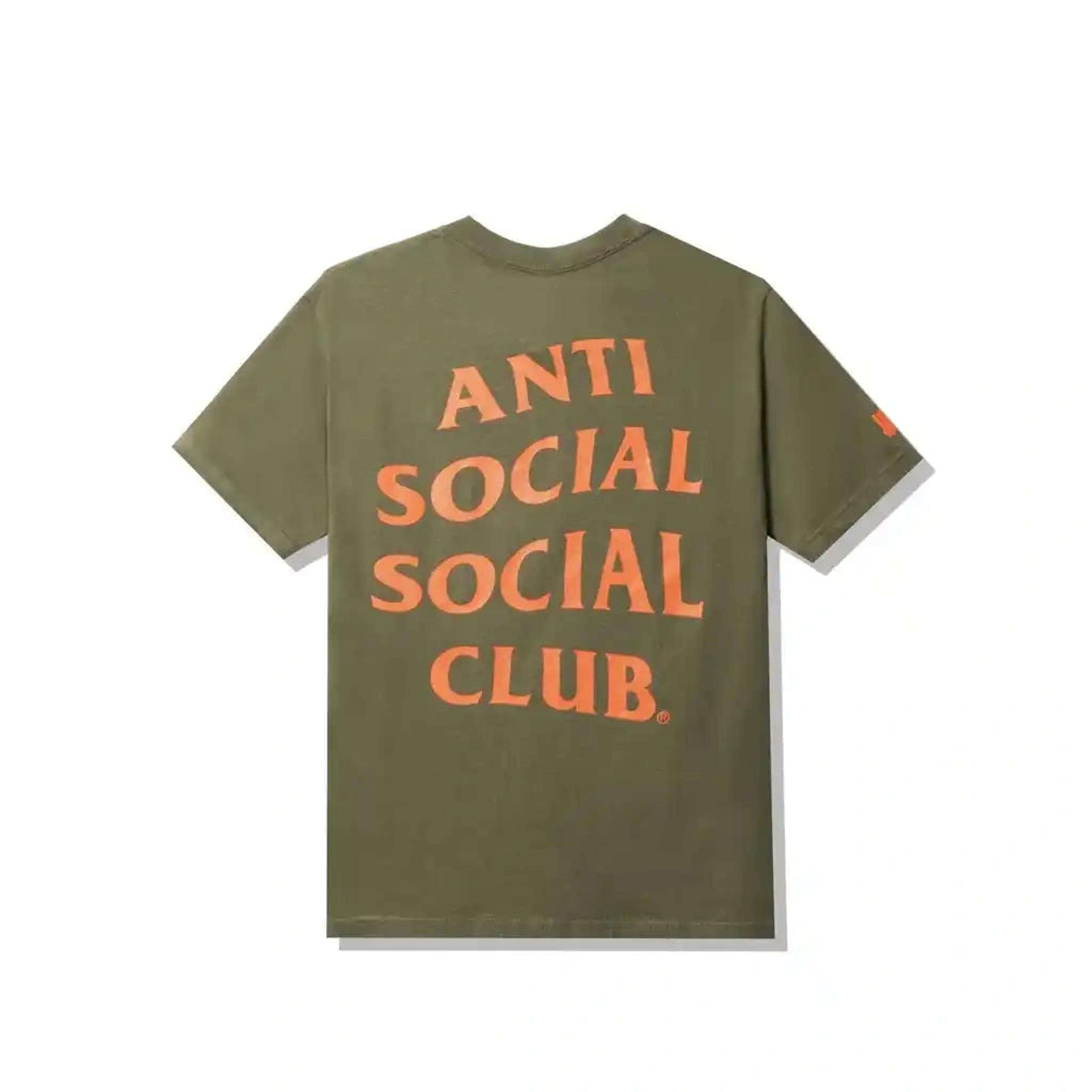 Alternate View 1 of Anti Social Social Club X Undefeated Paranoid Olive Tee ASSC DS 