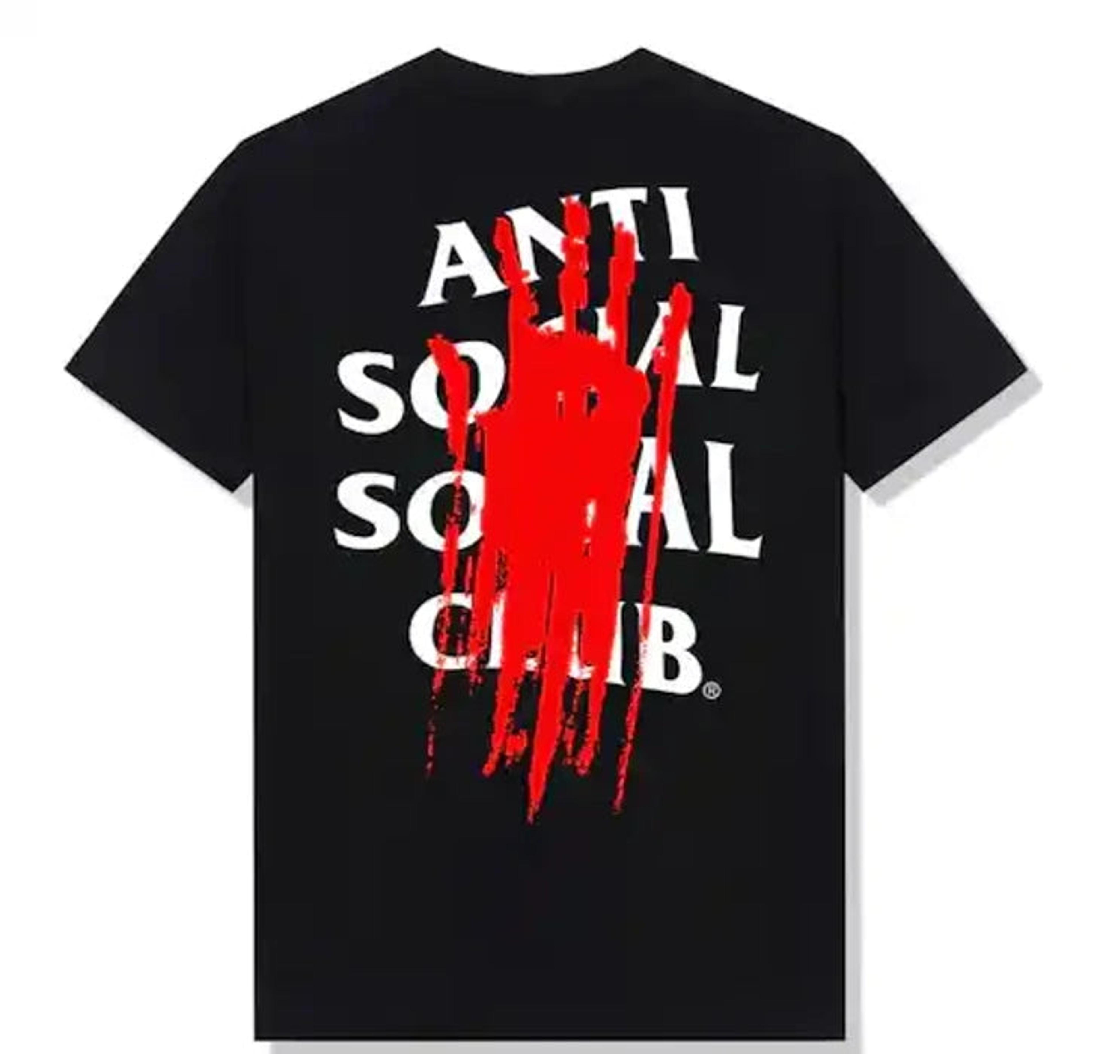 Anti Social Social Club Imprint Black Tee ASSC DS Brand New