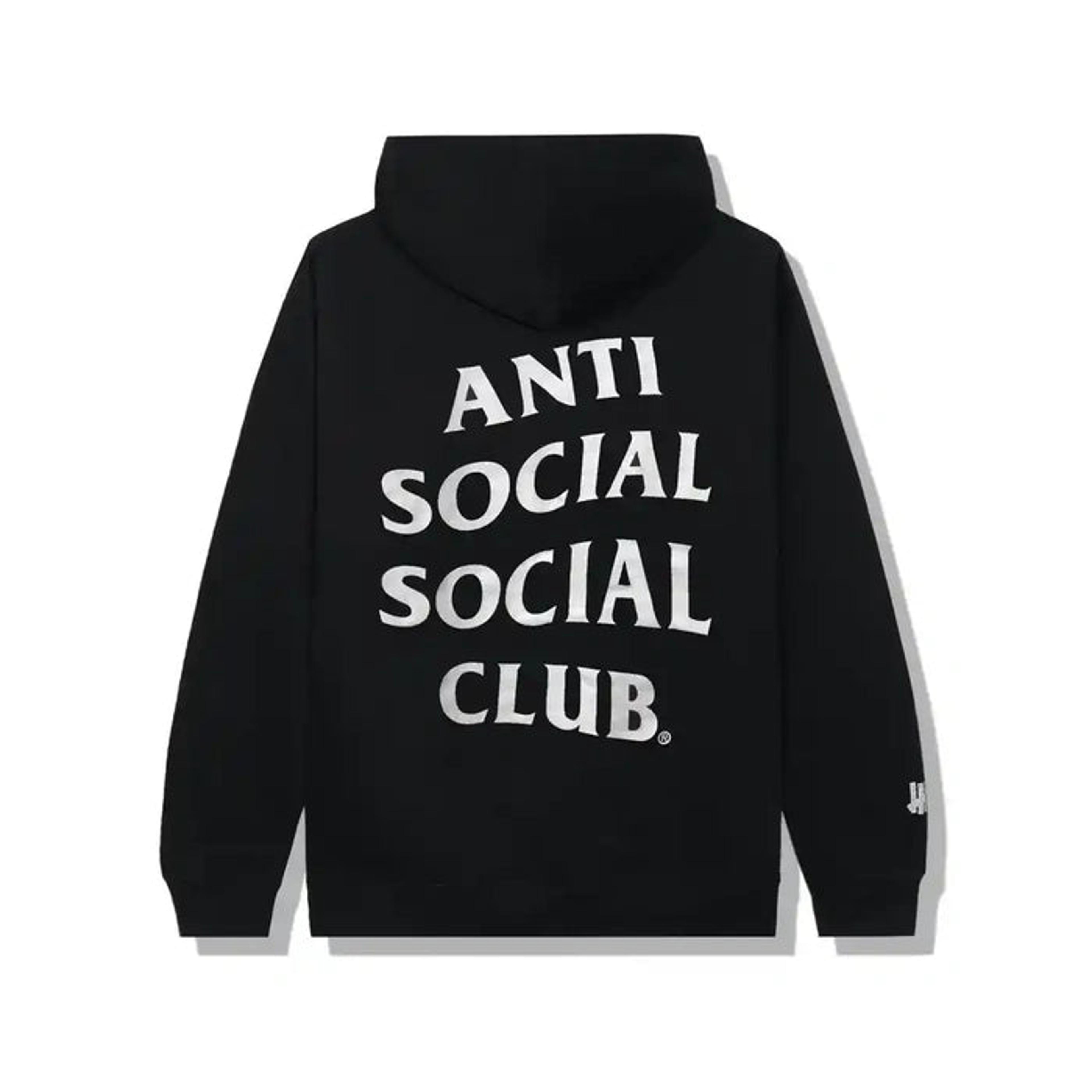 Alternate View 1 of Anti Social Social Club X Undefeated Paranoid Black Hoodie ASSC 