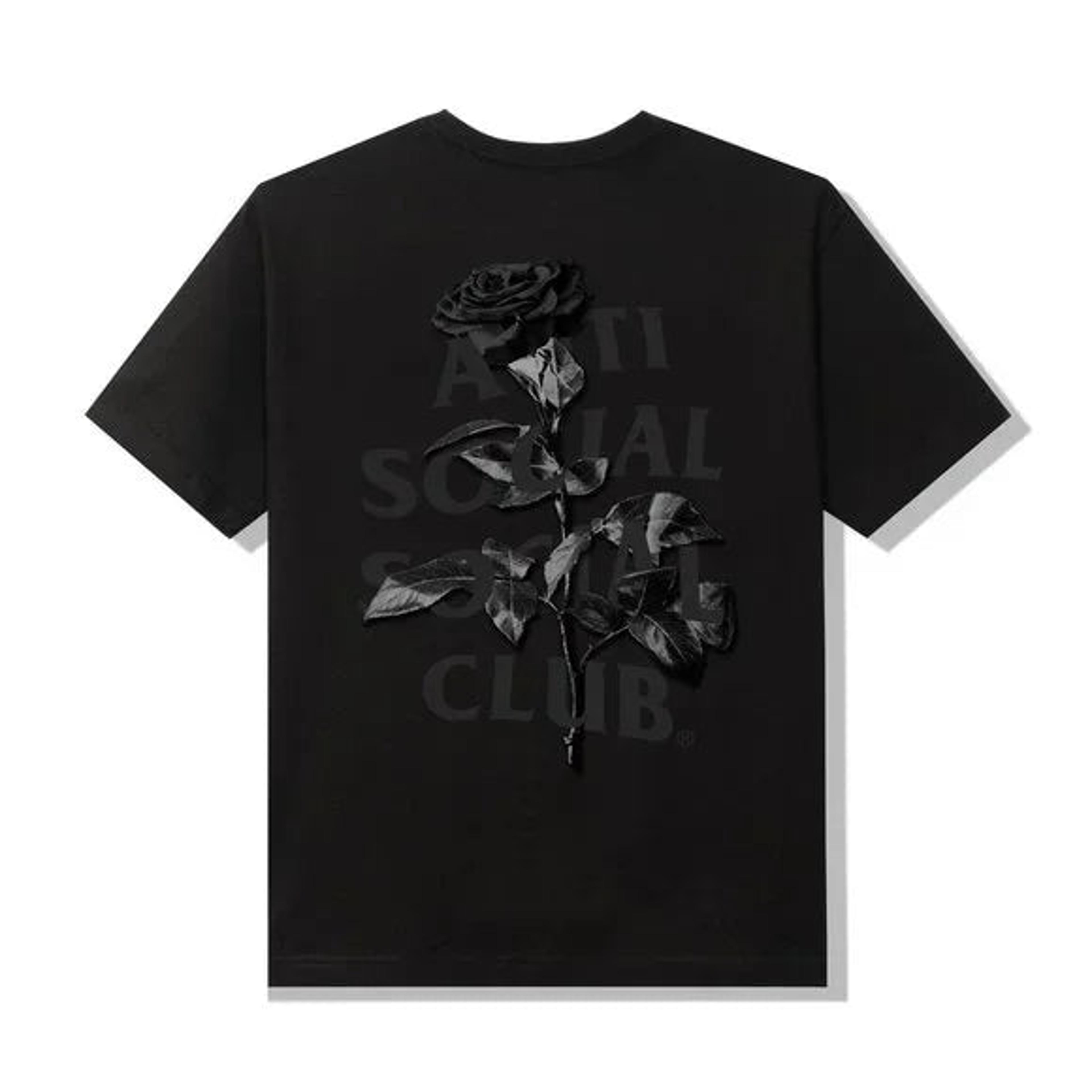 Anti Social Social Club Hell O Rose Black Tee ASSC DS Brand New