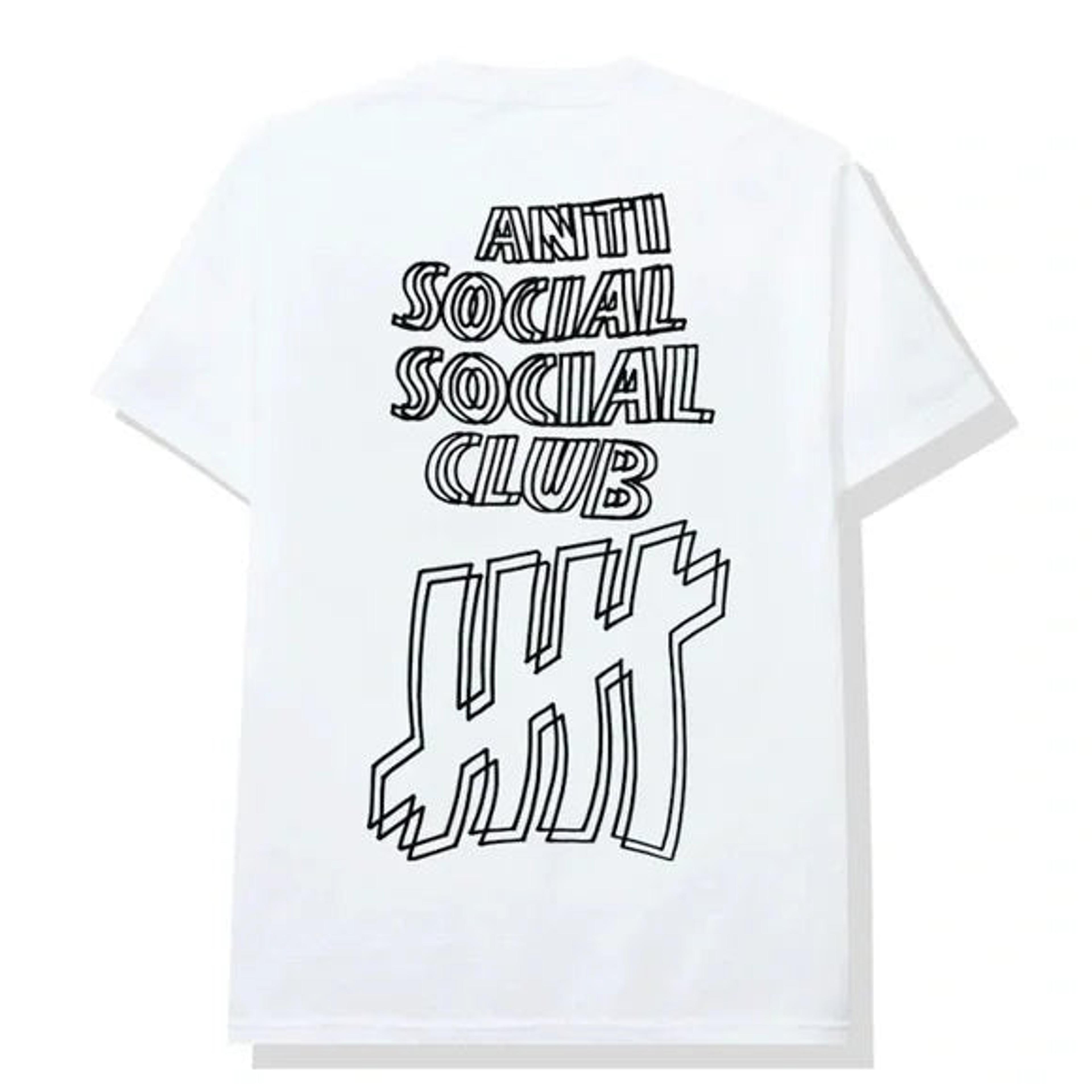 Alternate View 1 of Anti Social Social Club X Undefeated White Tee ASSC DS Brand New