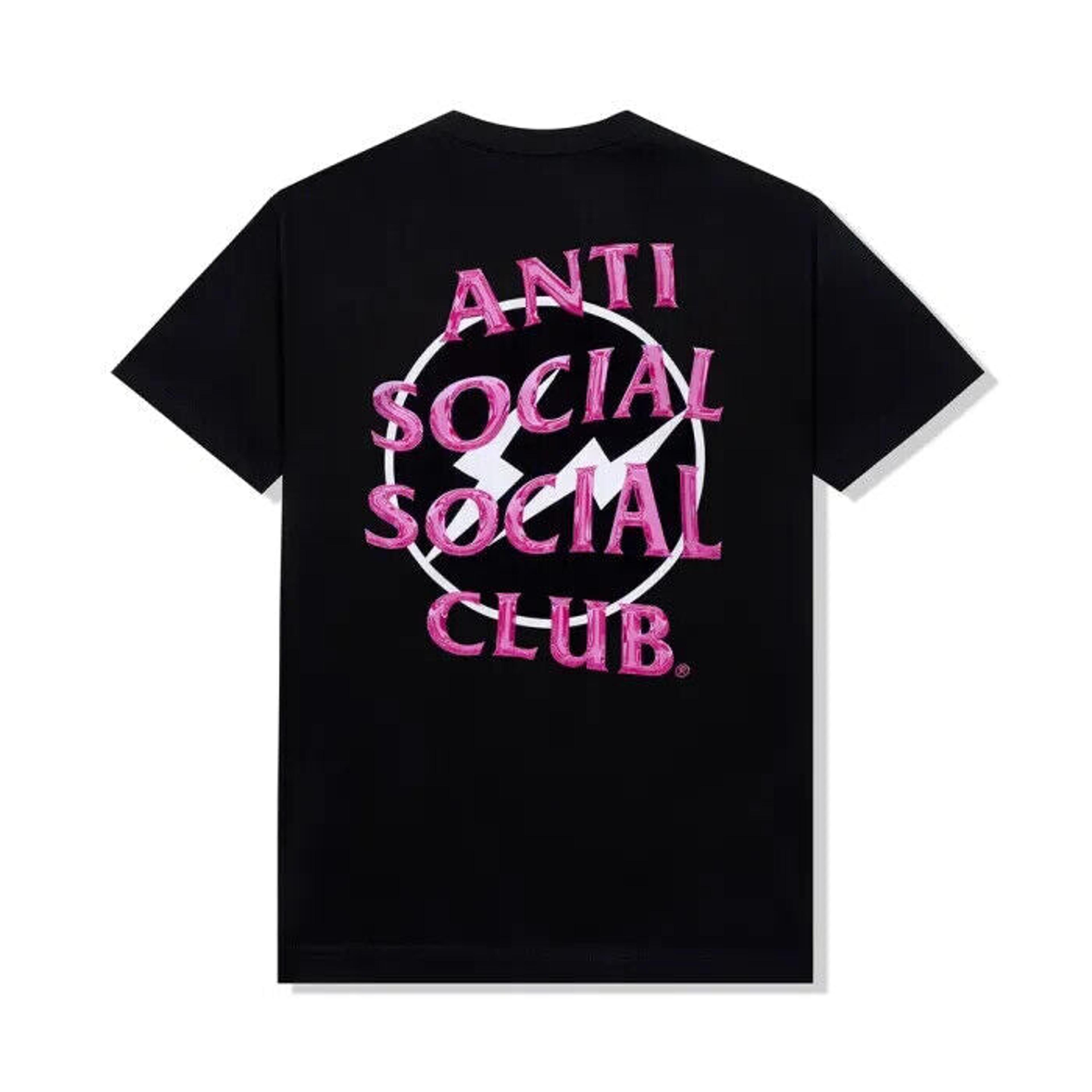 Anti Social Social Club X Fragment Precious Petal Pink Black Tee