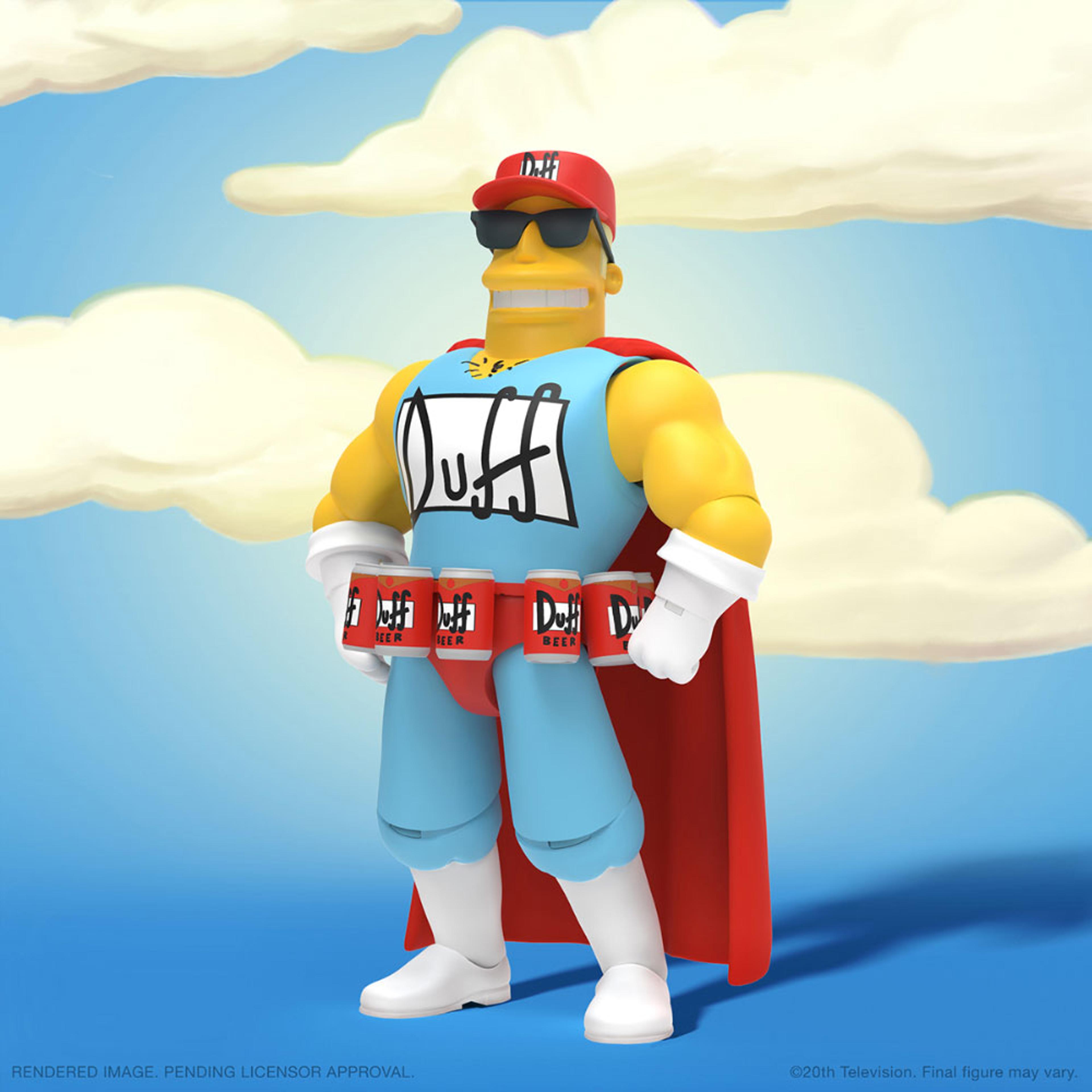 Alternate View 2 of The Simpsons Ultimates Wave 2 Duffman Action Figure by Super7