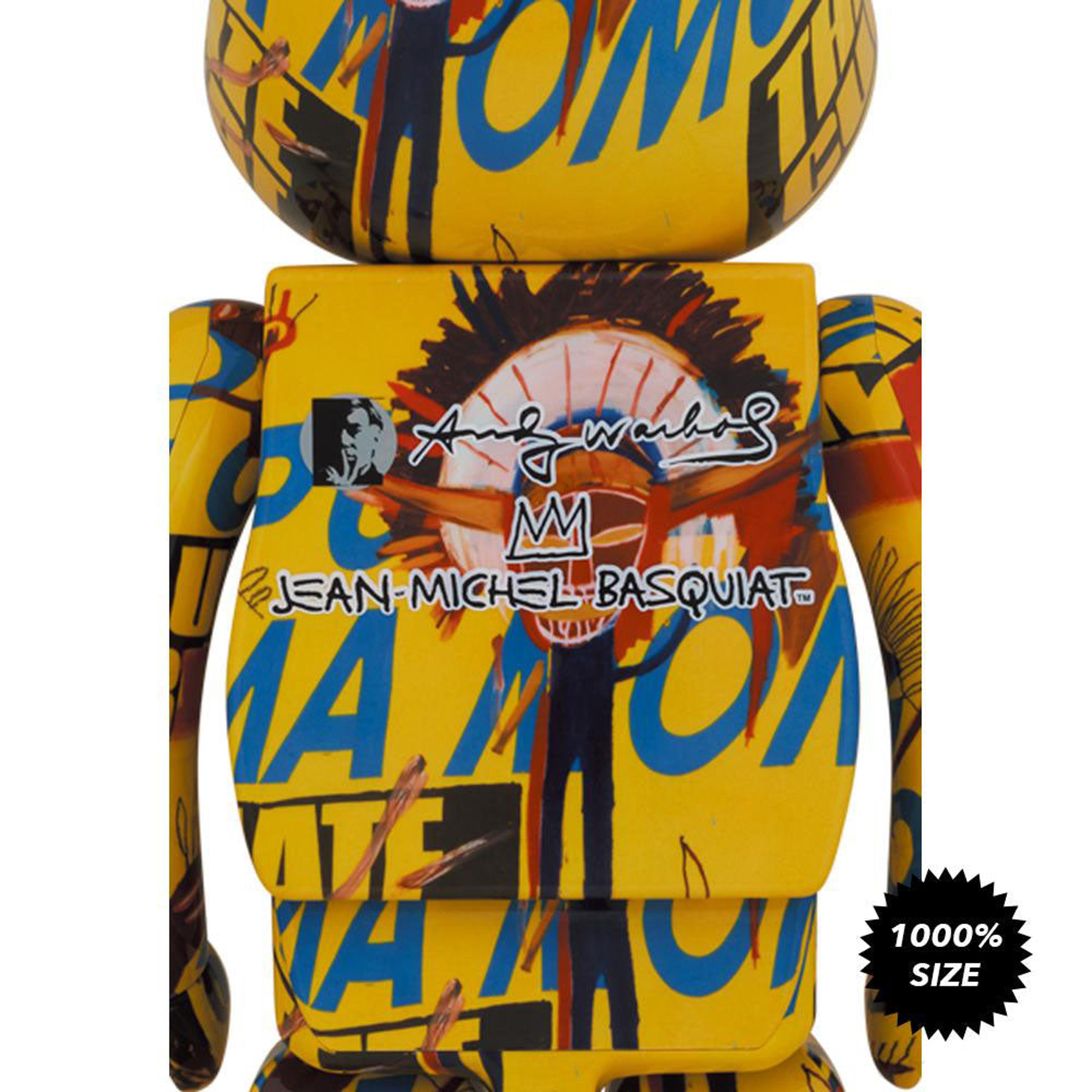 NTWRK - Andy Warhol x Jean-Michel Basquiat #3 1000% Bearbrick by