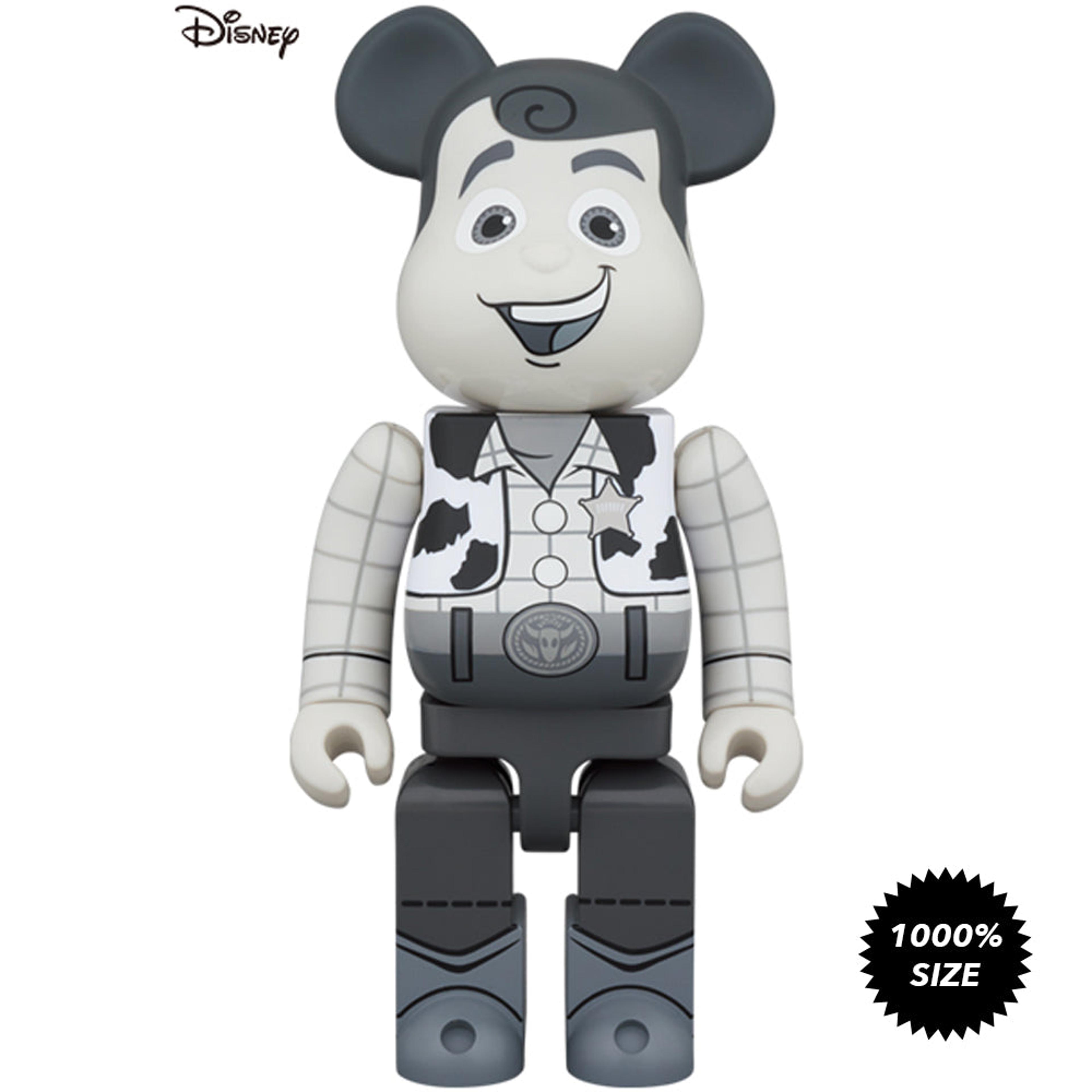 Toy Story Woody (Black and White Version) 1000% Bearbrick by Med