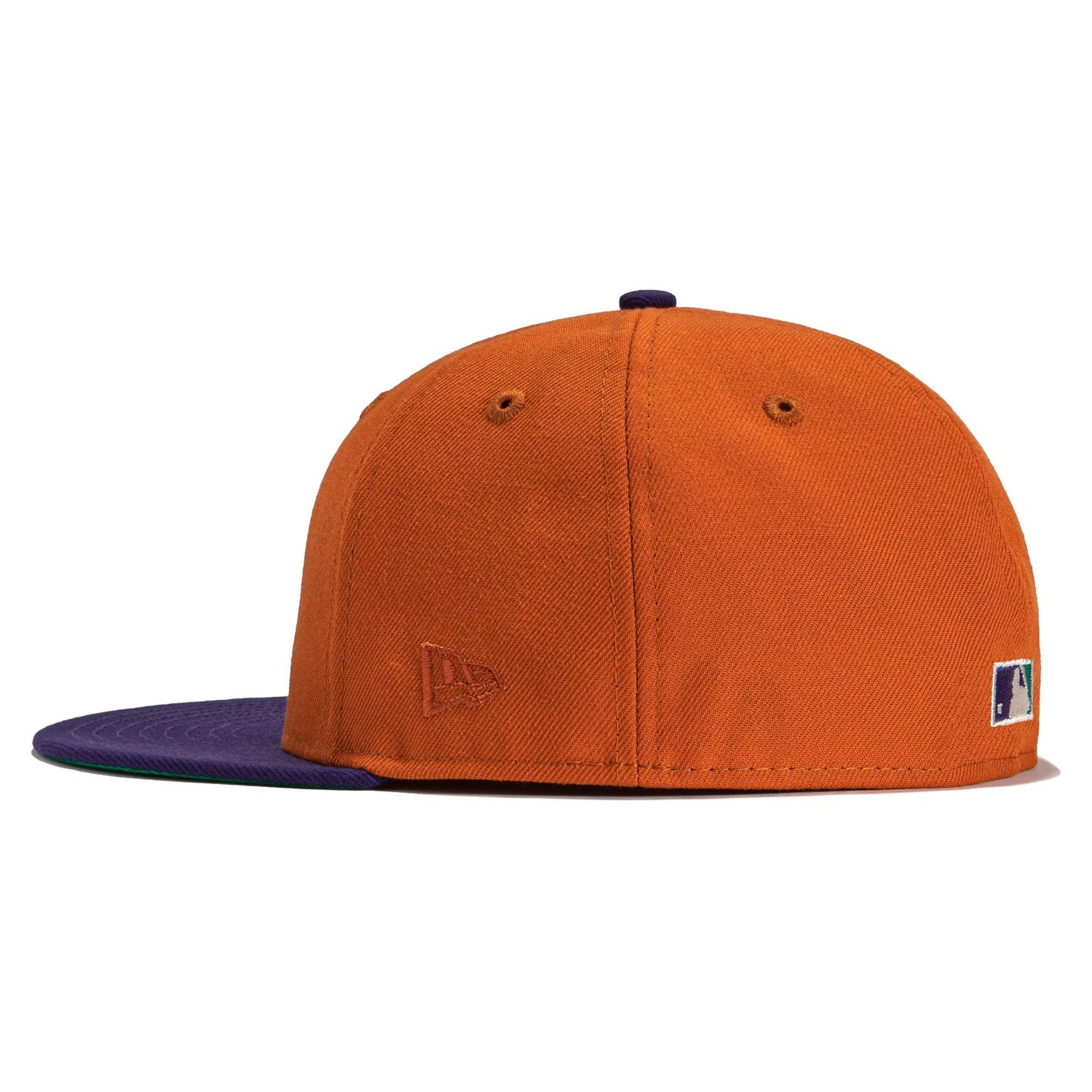 New Era 59FIFTY Cactus Fruit Arizona Diamondbacks 20th Anniversary Patch A Hat- Burnt Orange, Purple Burnt Orange/Purple / 7 5/8