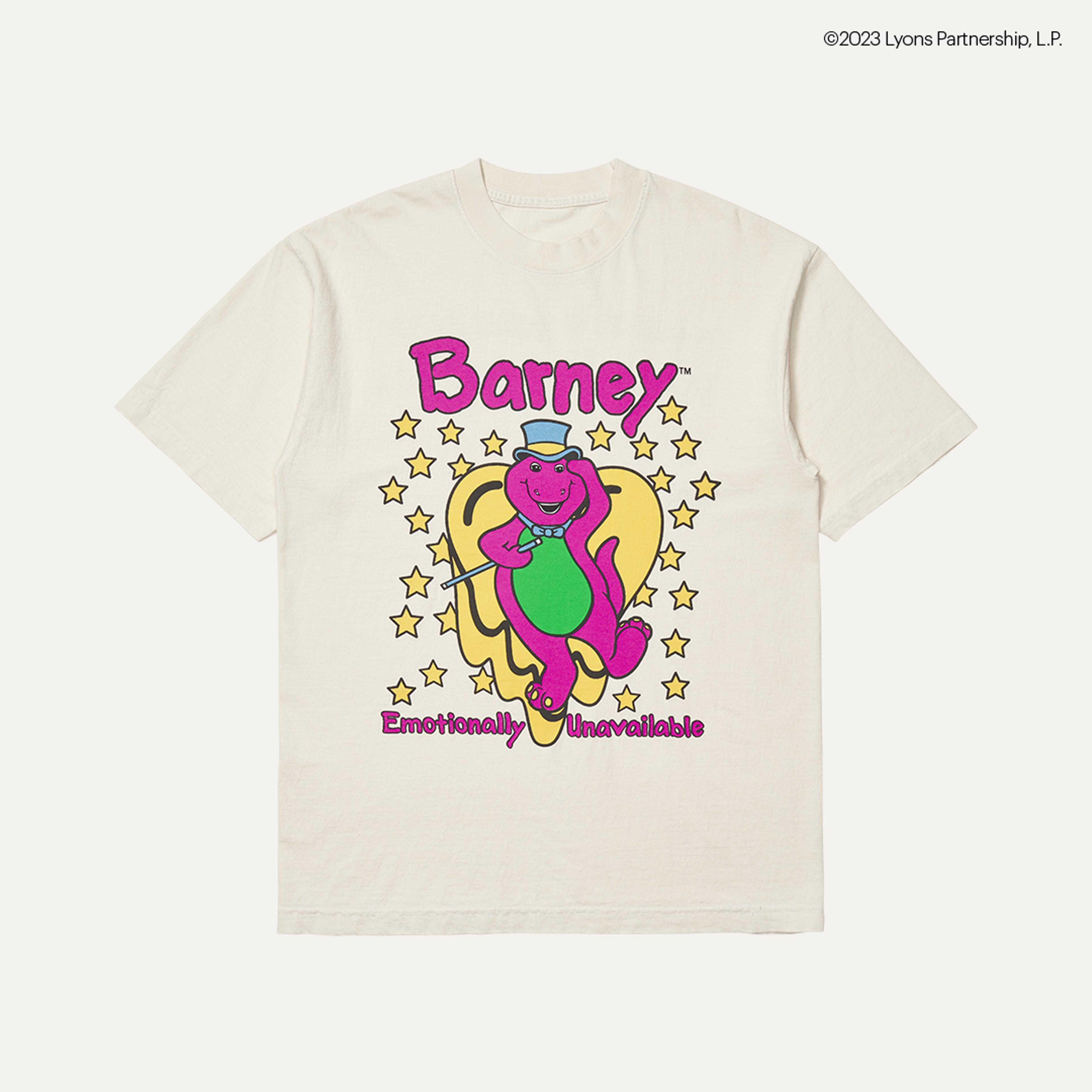 Emotionally Unavailable + Barney "Top Hat" T-Shirt - Cream