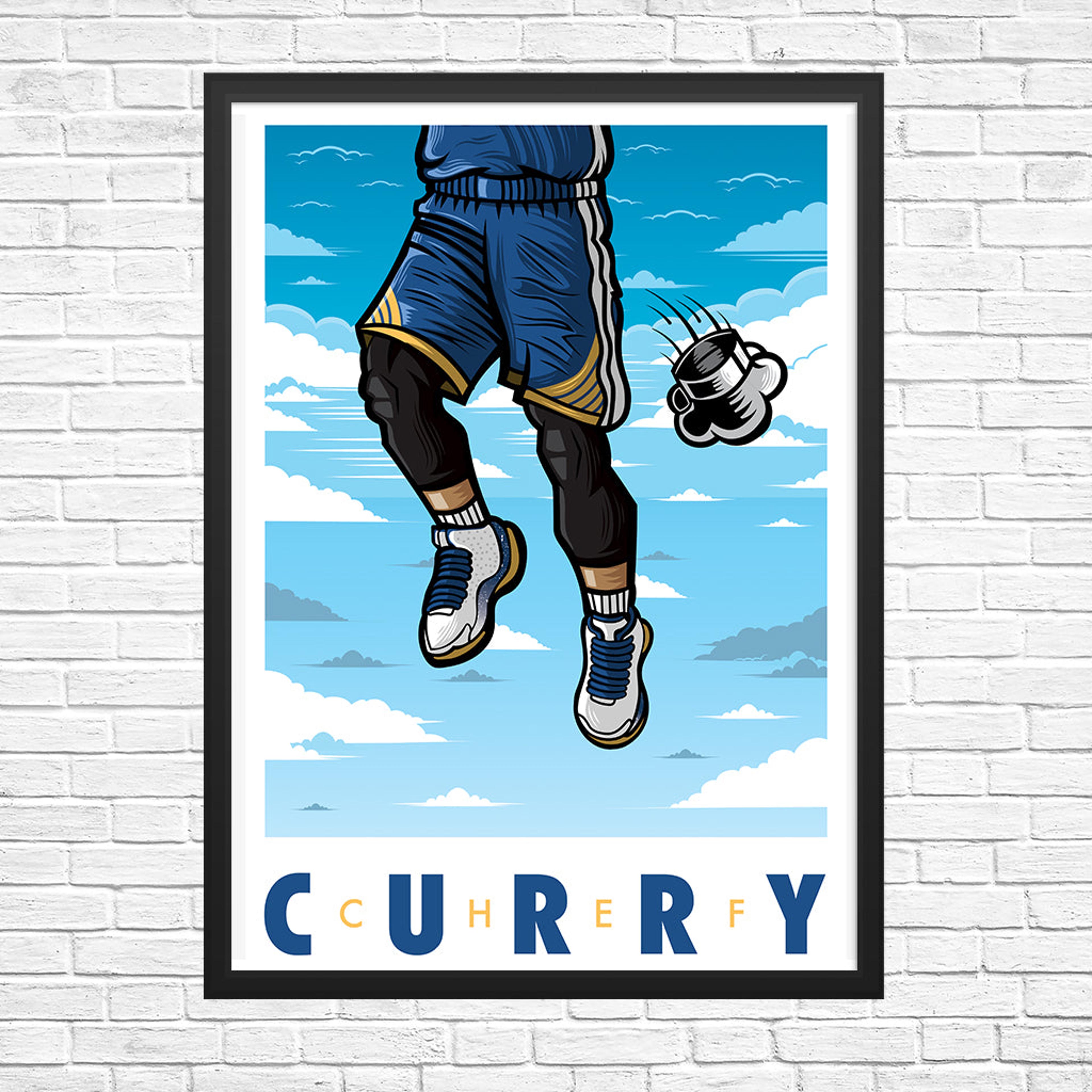 Chef Curry Giclee Art Print 13 x 19